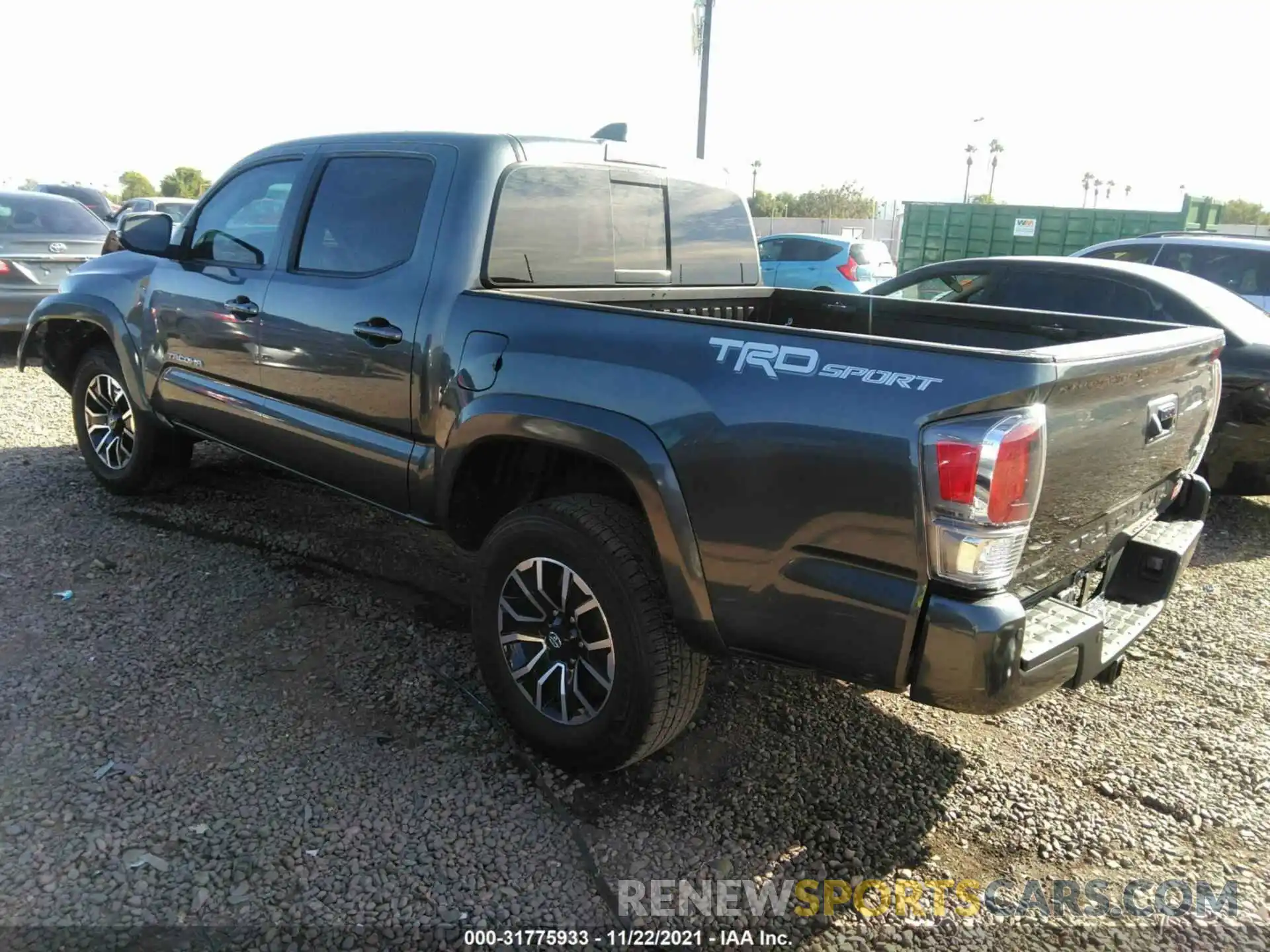 3 Photograph of a damaged car 3TMAZ5CN3MM150993 TOYOTA TACOMA 2WD 2021