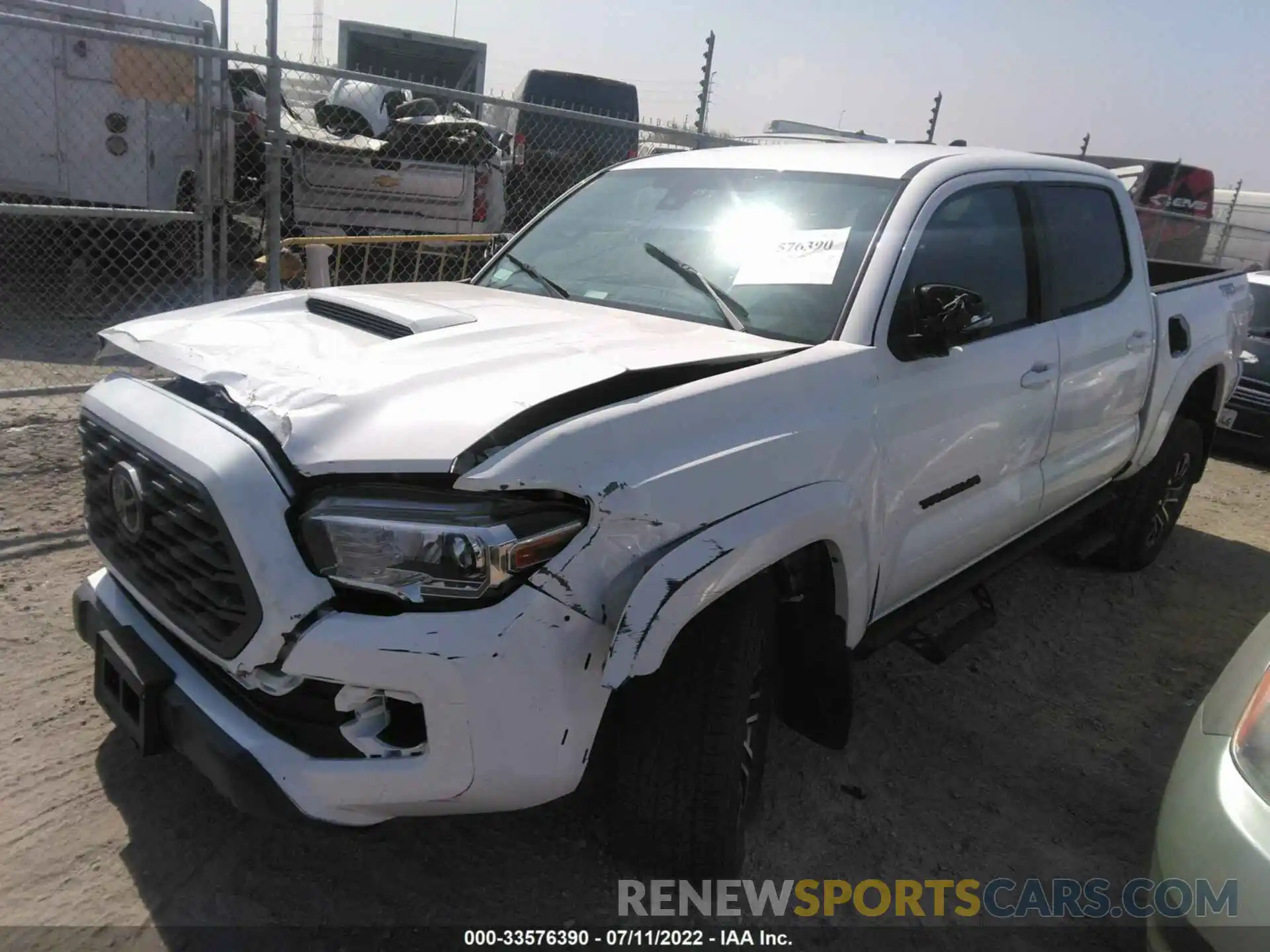 2 Photograph of a damaged car 3TMAZ5CN4MM143258 TOYOTA TACOMA 2WD 2021