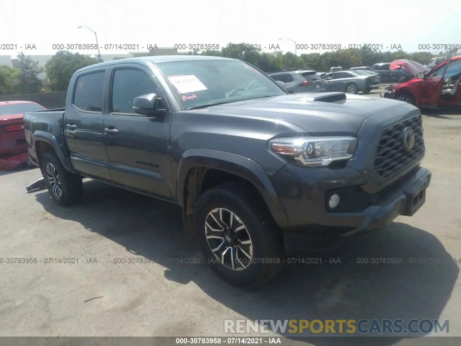 1 Photograph of a damaged car 3TMAZ5CN4MM148735 TOYOTA TACOMA 2WD 2021