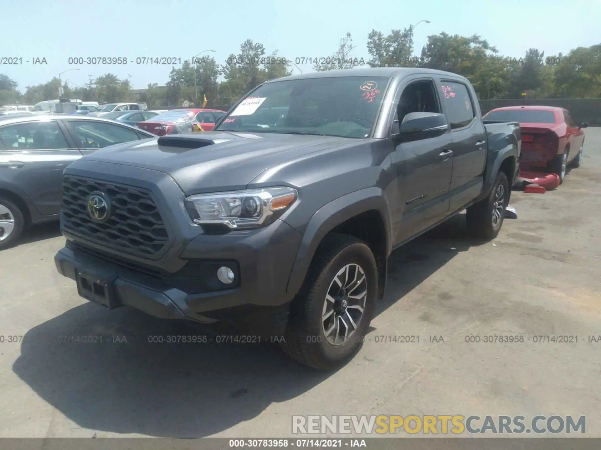 2 Photograph of a damaged car 3TMAZ5CN4MM148735 TOYOTA TACOMA 2WD 2021