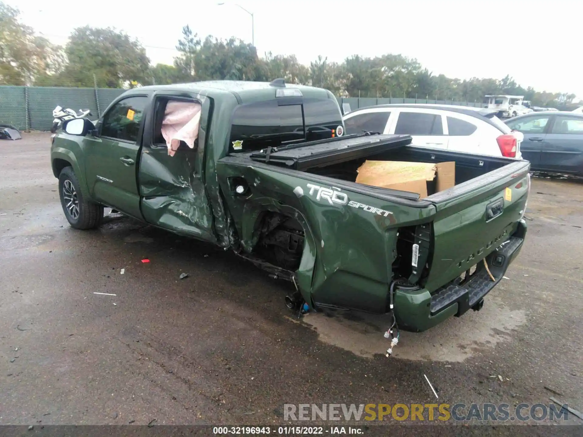 3 Photograph of a damaged car 3TMAZ5CN5MM143544 TOYOTA TACOMA 2WD 2021