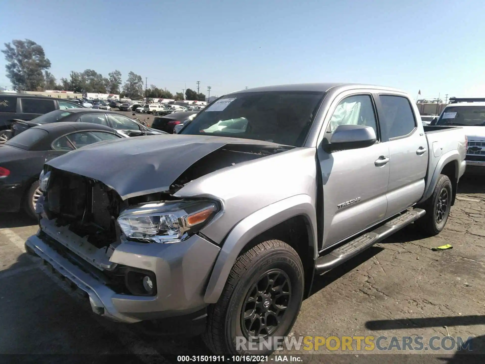 2 Photograph of a damaged car 3TMAZ5CN5MM144175 TOYOTA TACOMA 2WD 2021