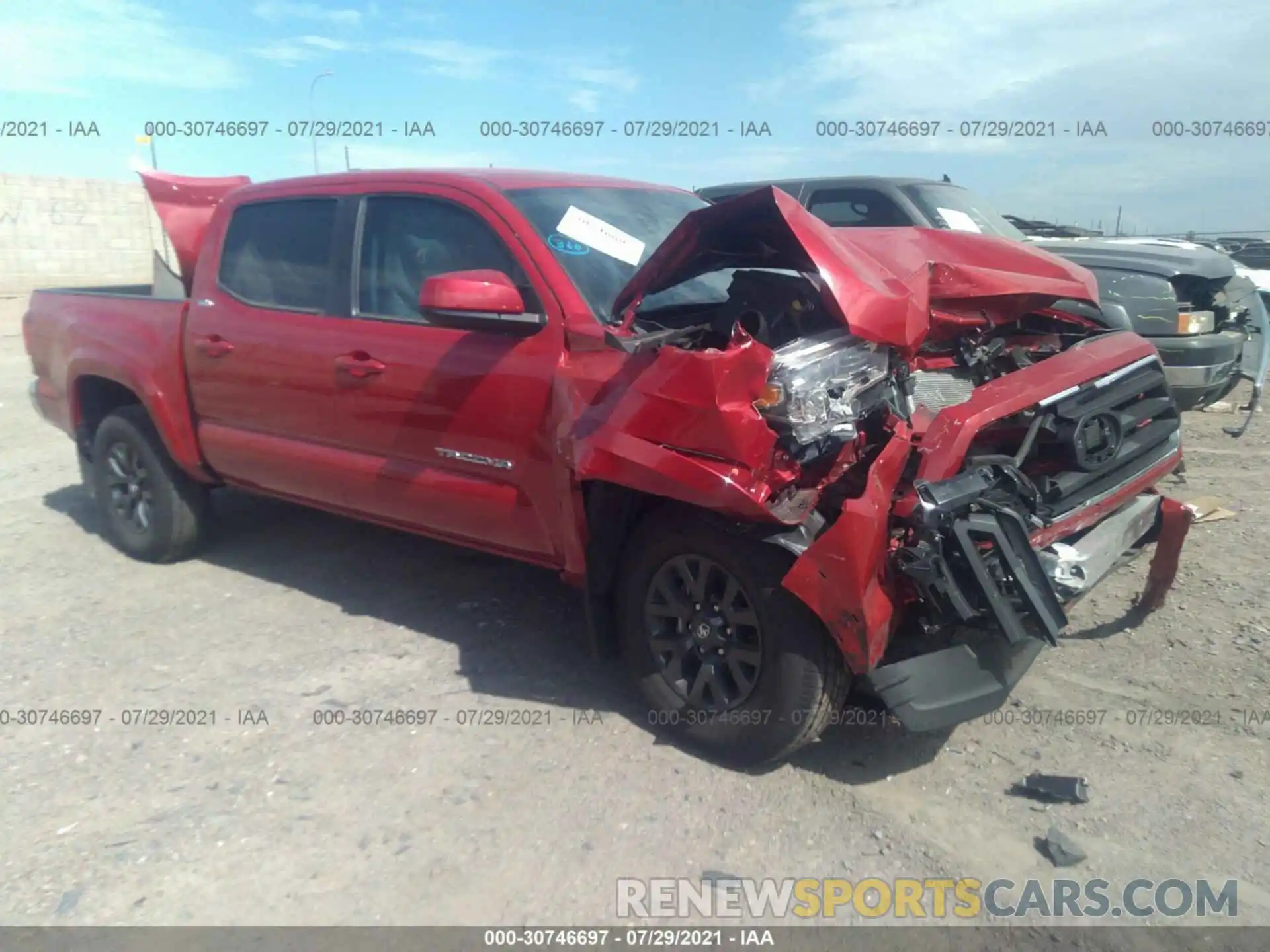 1 Photograph of a damaged car 3TMAZ5CN5MM146654 TOYOTA TACOMA 2WD 2021