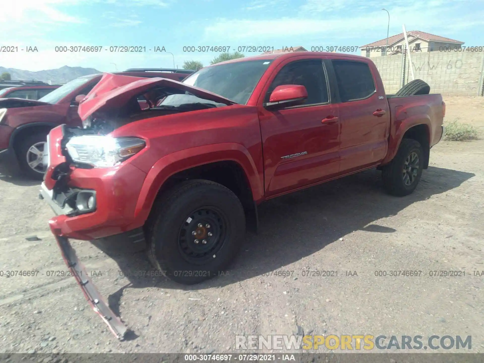 2 Photograph of a damaged car 3TMAZ5CN5MM146654 TOYOTA TACOMA 2WD 2021