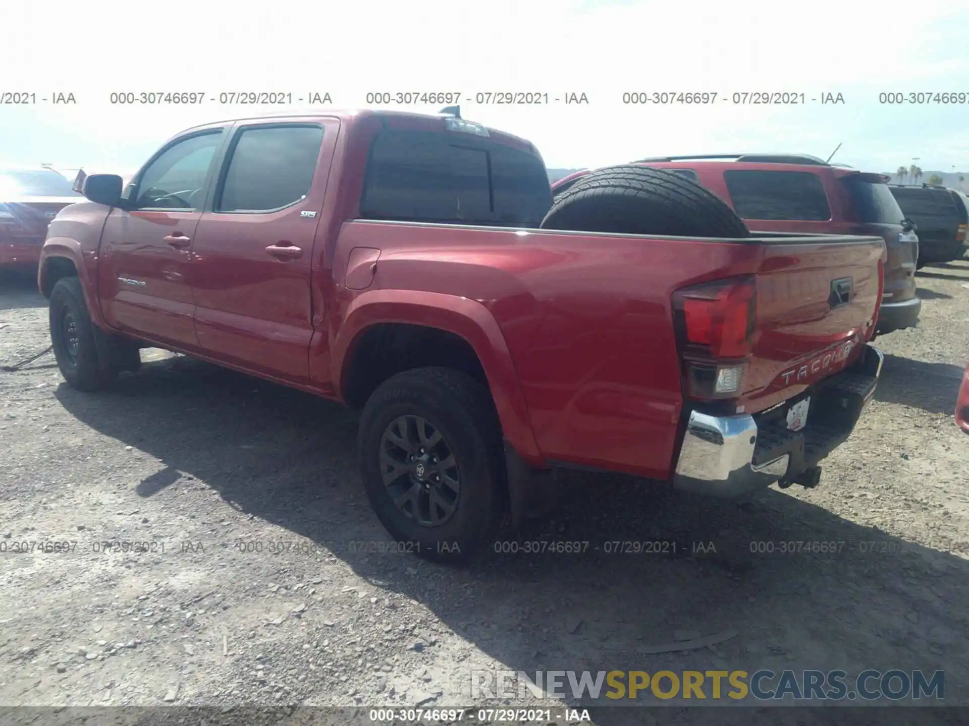 3 Photograph of a damaged car 3TMAZ5CN5MM146654 TOYOTA TACOMA 2WD 2021