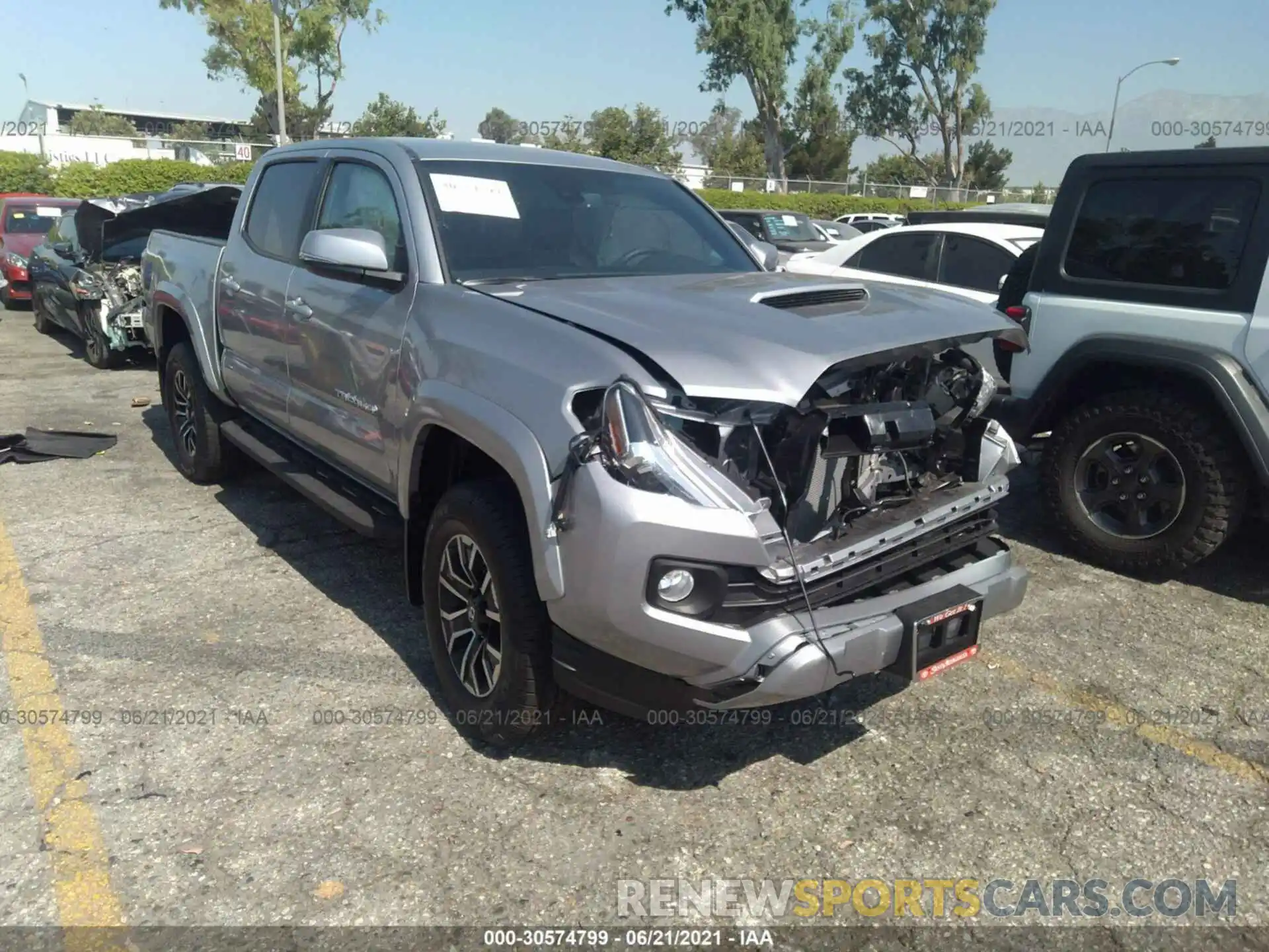 1 Photograph of a damaged car 3TMAZ5CN5MM154771 TOYOTA TACOMA 2WD 2021