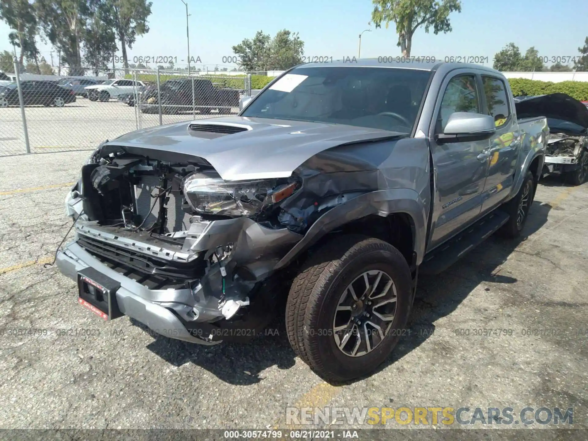 2 Photograph of a damaged car 3TMAZ5CN5MM154771 TOYOTA TACOMA 2WD 2021