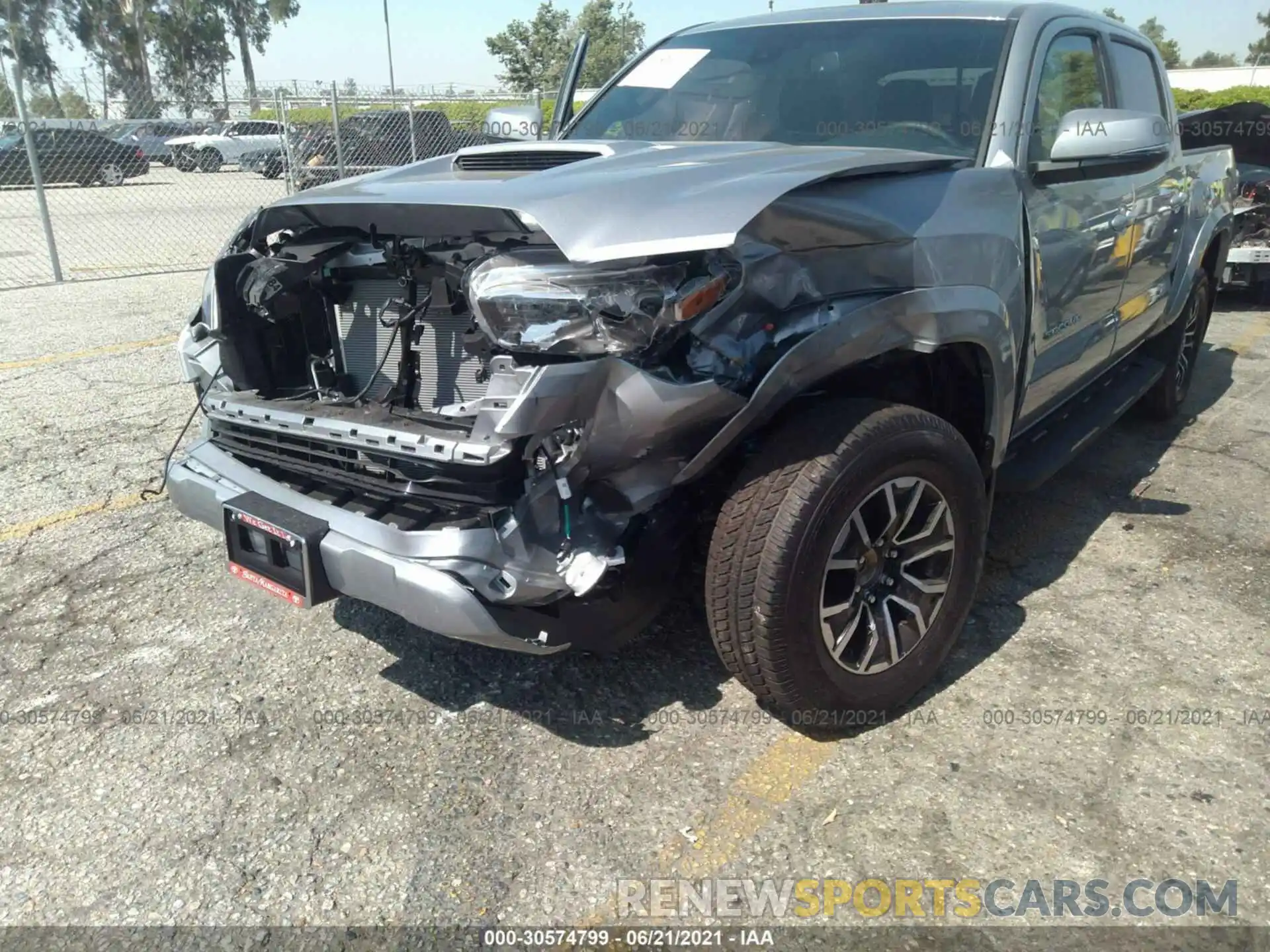 6 Photograph of a damaged car 3TMAZ5CN5MM154771 TOYOTA TACOMA 2WD 2021