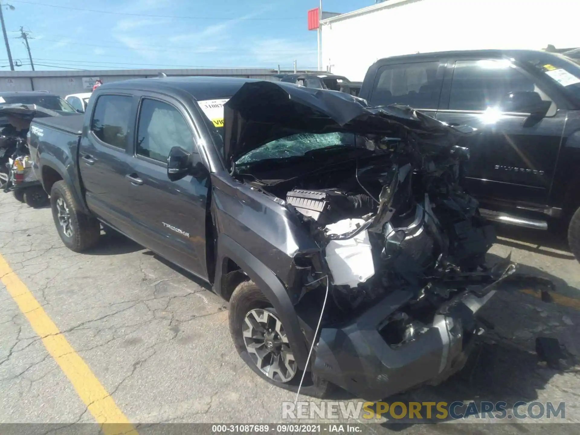 1 Photograph of a damaged car 3TMAZ5CN6MM141771 TOYOTA TACOMA 2WD 2021