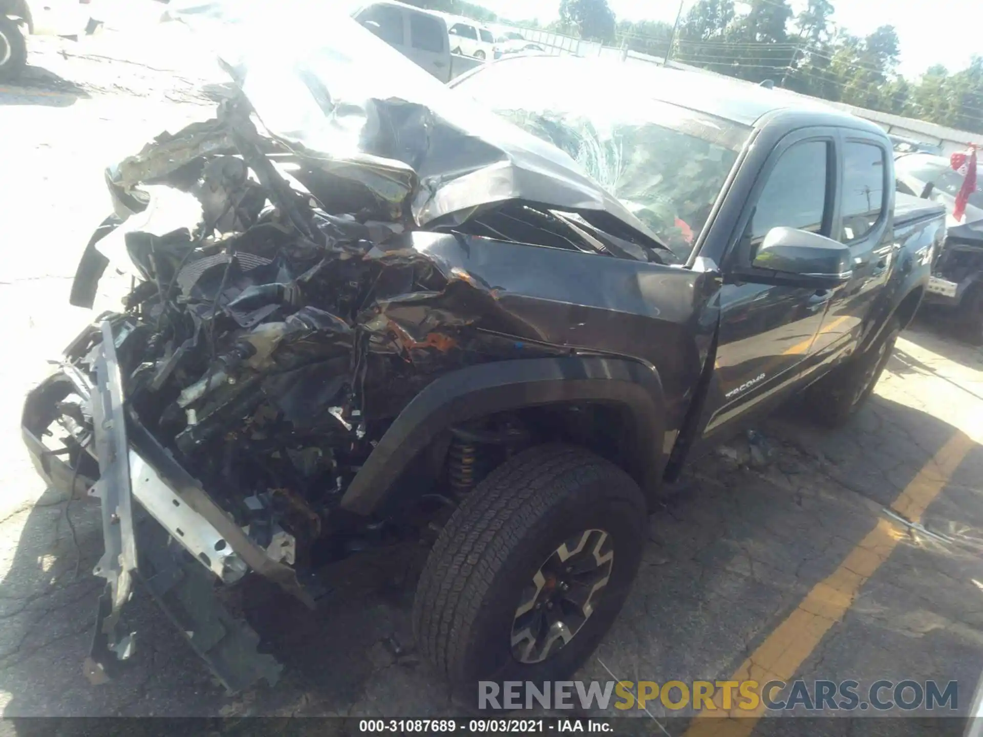 2 Photograph of a damaged car 3TMAZ5CN6MM141771 TOYOTA TACOMA 2WD 2021