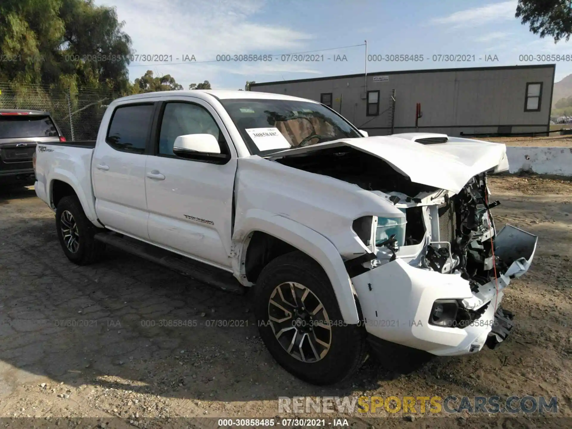 1 Photograph of a damaged car 3TMAZ5CN6MM152107 TOYOTA TACOMA 2WD 2021