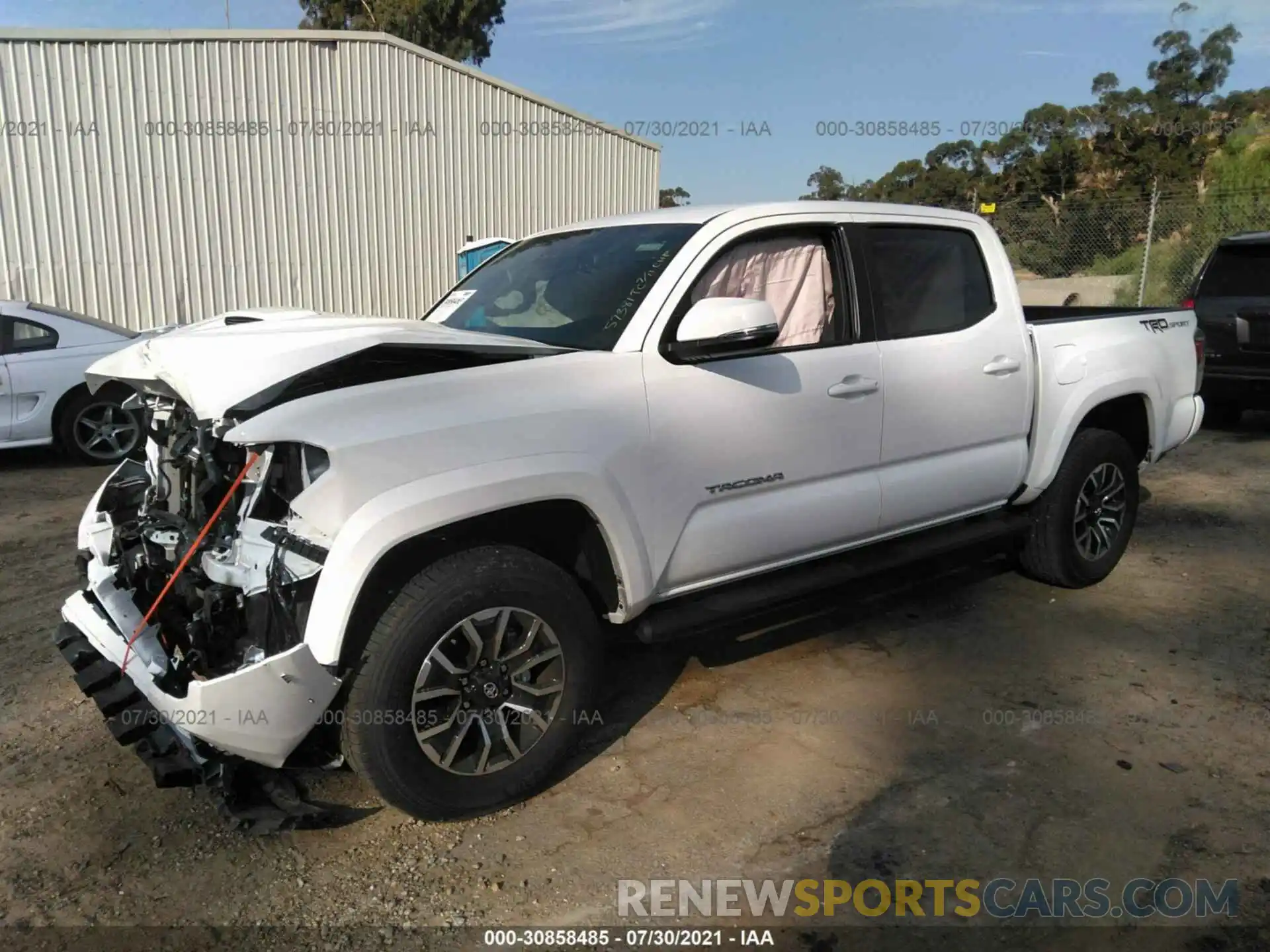 2 Photograph of a damaged car 3TMAZ5CN6MM152107 TOYOTA TACOMA 2WD 2021