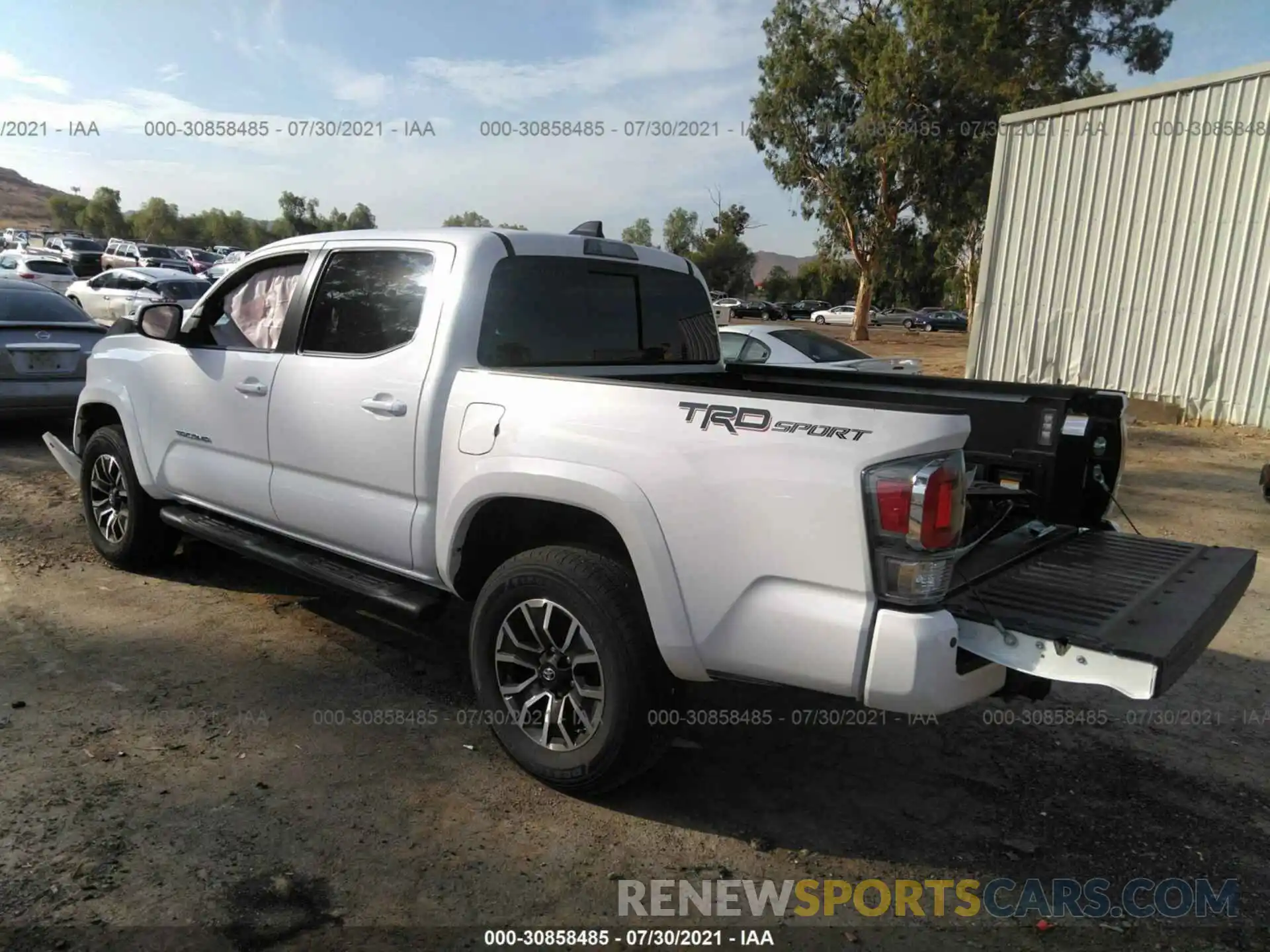 3 Photograph of a damaged car 3TMAZ5CN6MM152107 TOYOTA TACOMA 2WD 2021