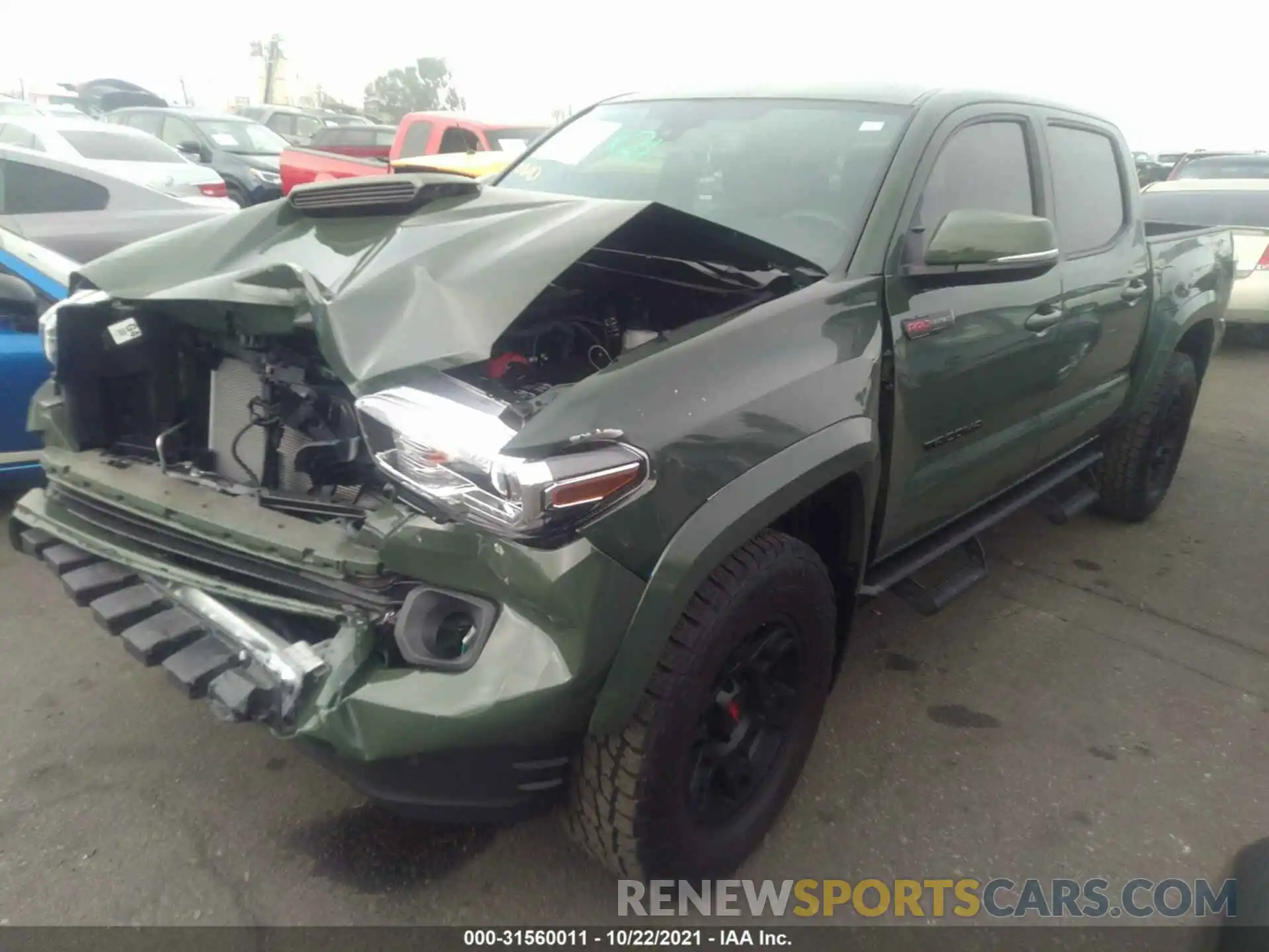 2 Photograph of a damaged car 3TMAZ5CN7MM145473 TOYOTA TACOMA 2WD 2021