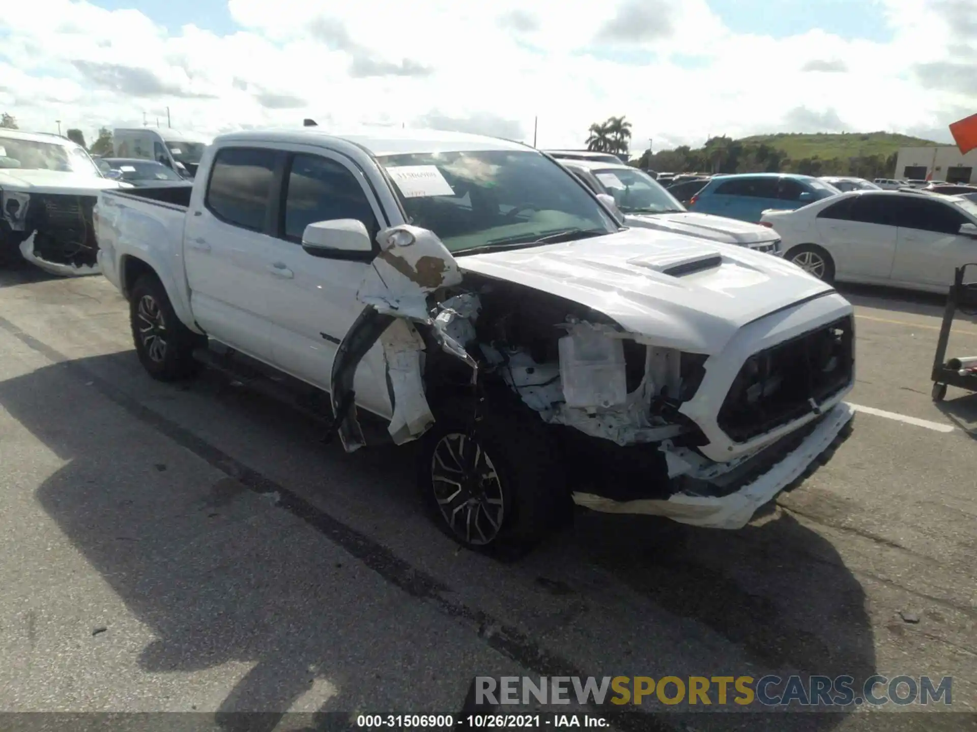 1 Photograph of a damaged car 3TMAZ5CN7MM148809 TOYOTA TACOMA 2WD 2021