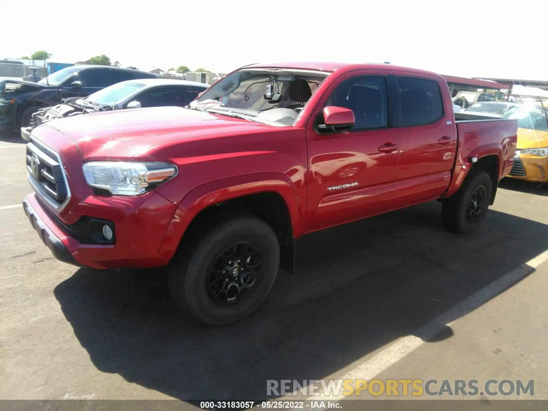 2 Photograph of a damaged car 3TMAZ5CN8MM140881 TOYOTA TACOMA 2WD 2021