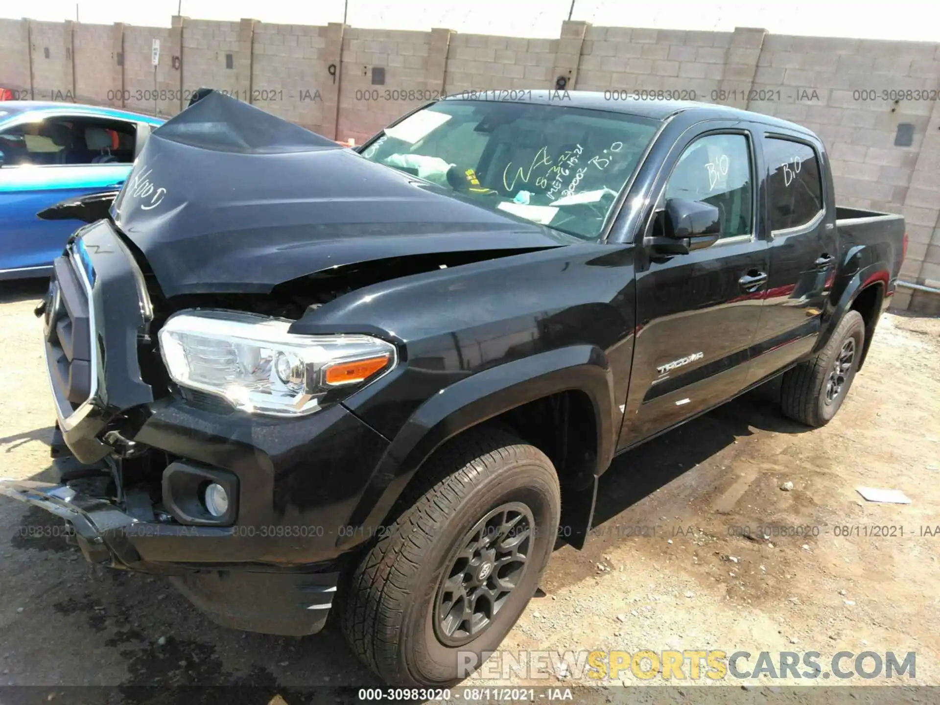 2 Фотография поврежденного автомобиля 3TMAZ5CN8MM146308 TOYOTA TACOMA 2WD 2021