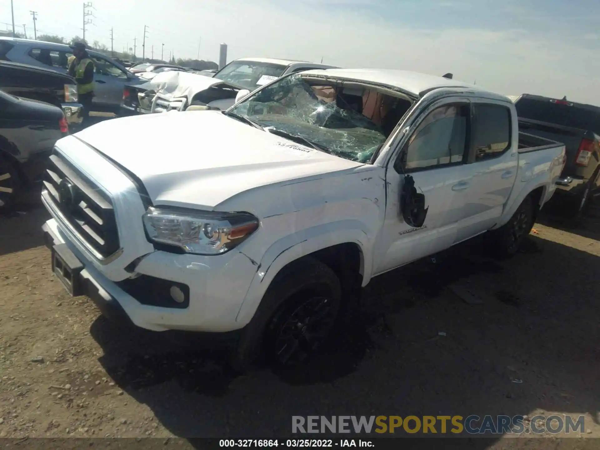 2 Photograph of a damaged car 3TMAZ5CN8MM153033 TOYOTA TACOMA 2WD 2021