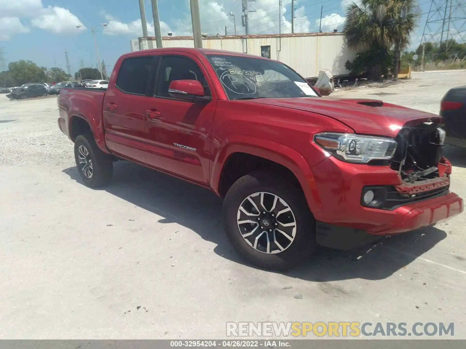 1 Photograph of a damaged car 3TMAZ5CN8MM157535 TOYOTA TACOMA 2WD 2021