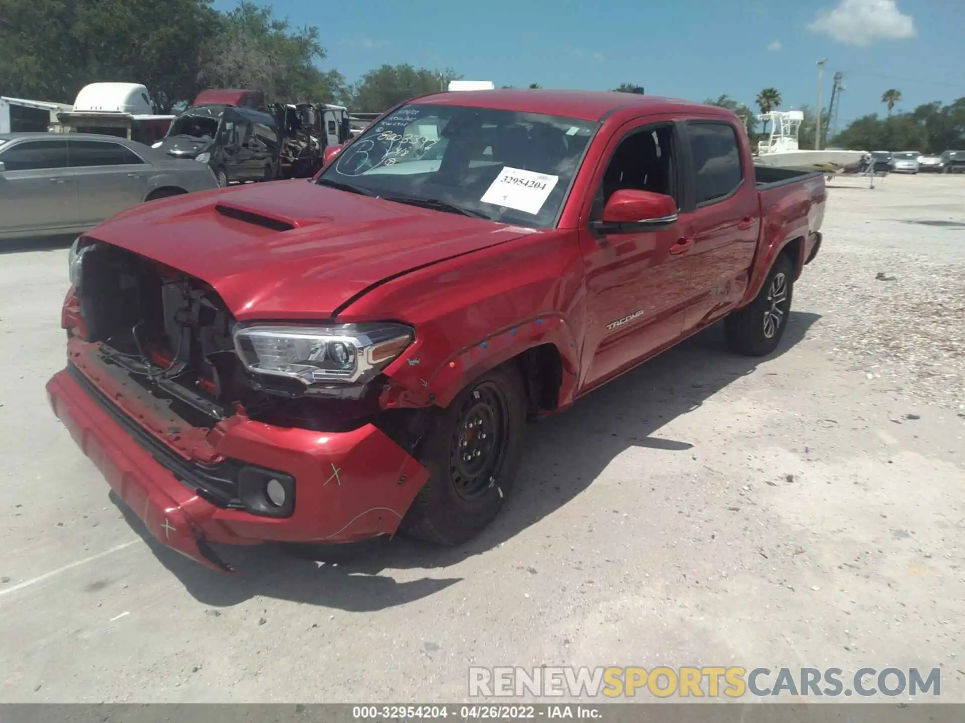 2 Photograph of a damaged car 3TMAZ5CN8MM157535 TOYOTA TACOMA 2WD 2021