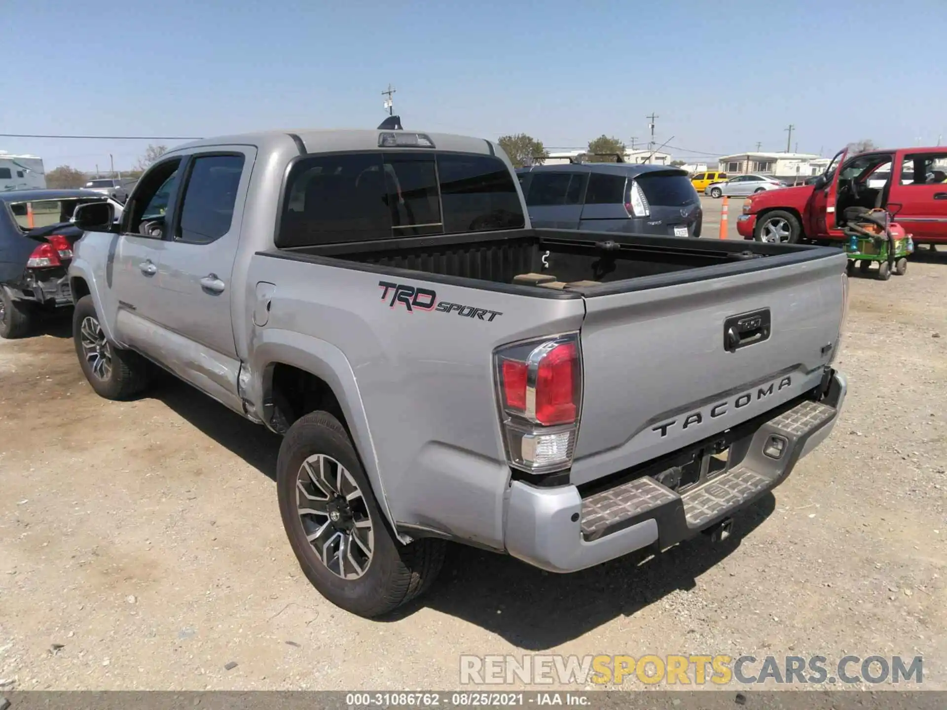 3 Photograph of a damaged car 3TMAZ5CN9MM145264 TOYOTA TACOMA 2WD 2021