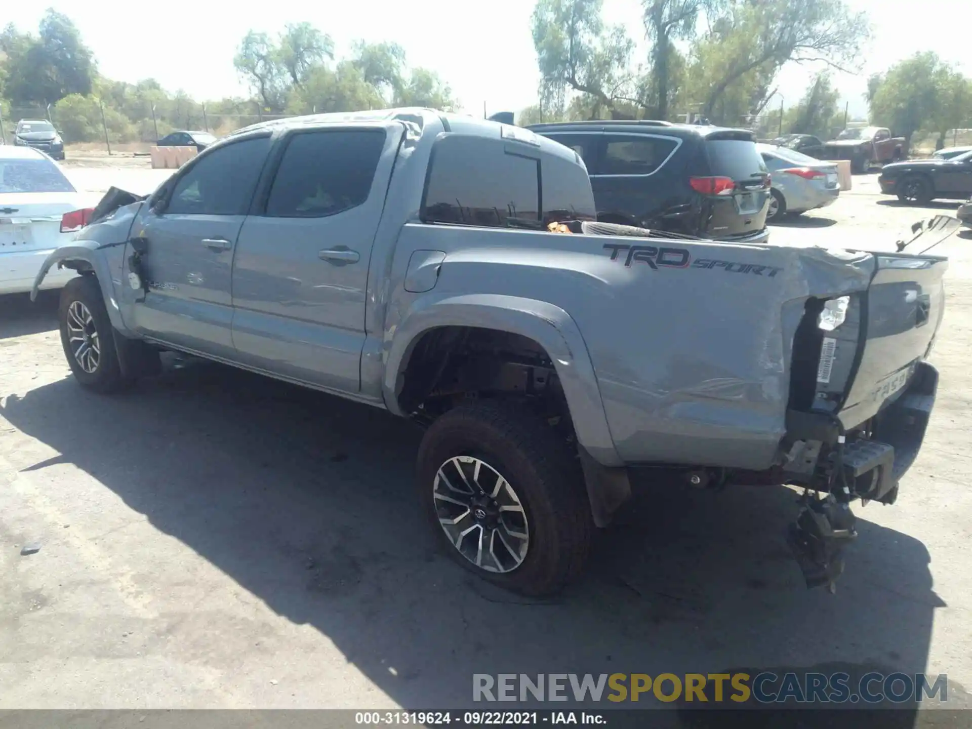 3 Photograph of a damaged car 3TMAZ5CN9MM155762 TOYOTA TACOMA 2WD 2021