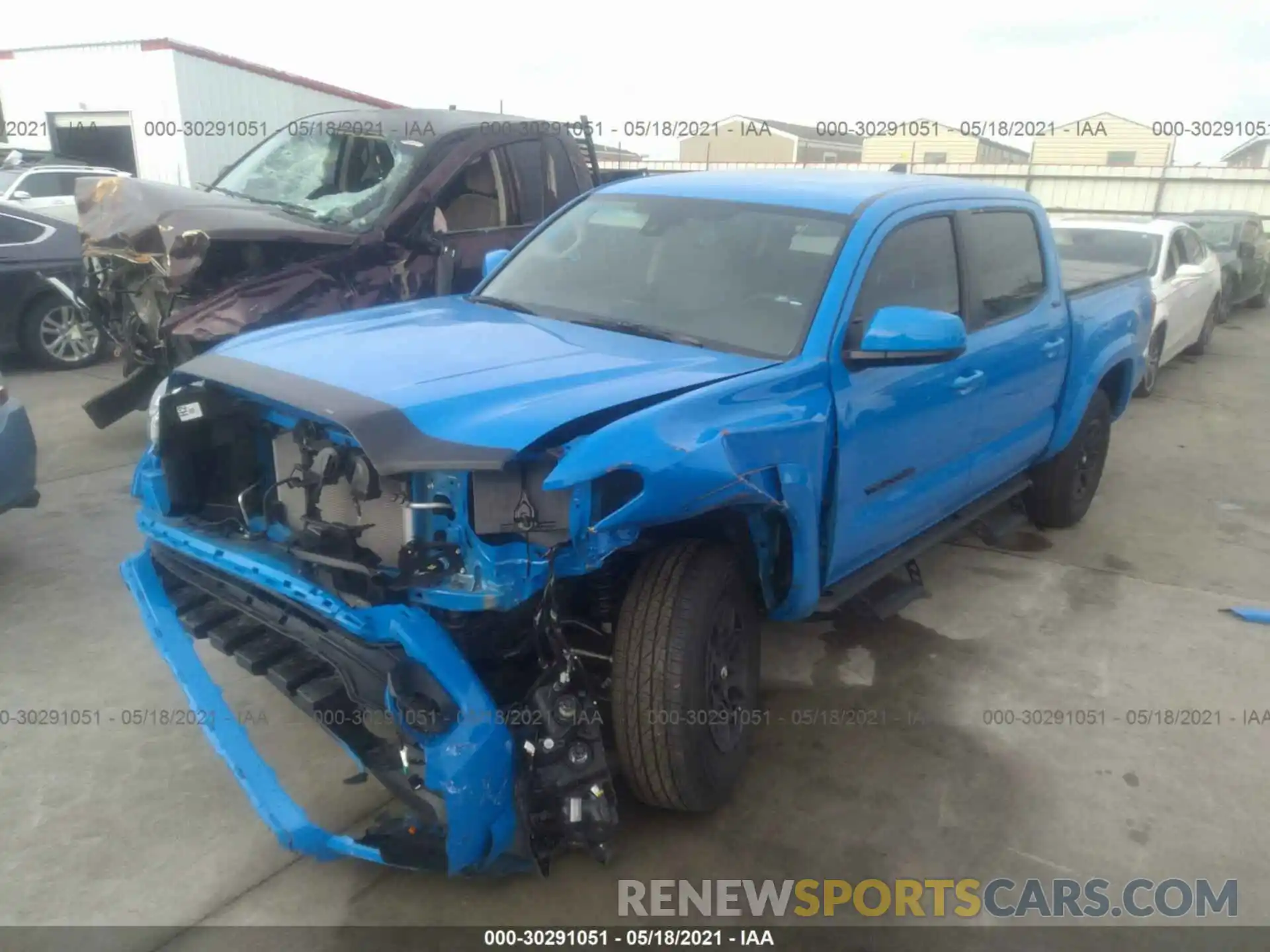 2 Photograph of a damaged car 3TMAZ5CNXMM146410 TOYOTA TACOMA 2WD 2021