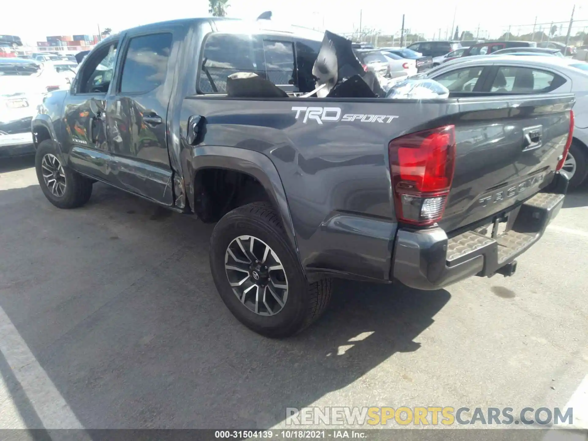 3 Photograph of a damaged car 3TMAZ5CNXMM148173 TOYOTA TACOMA 2WD 2021