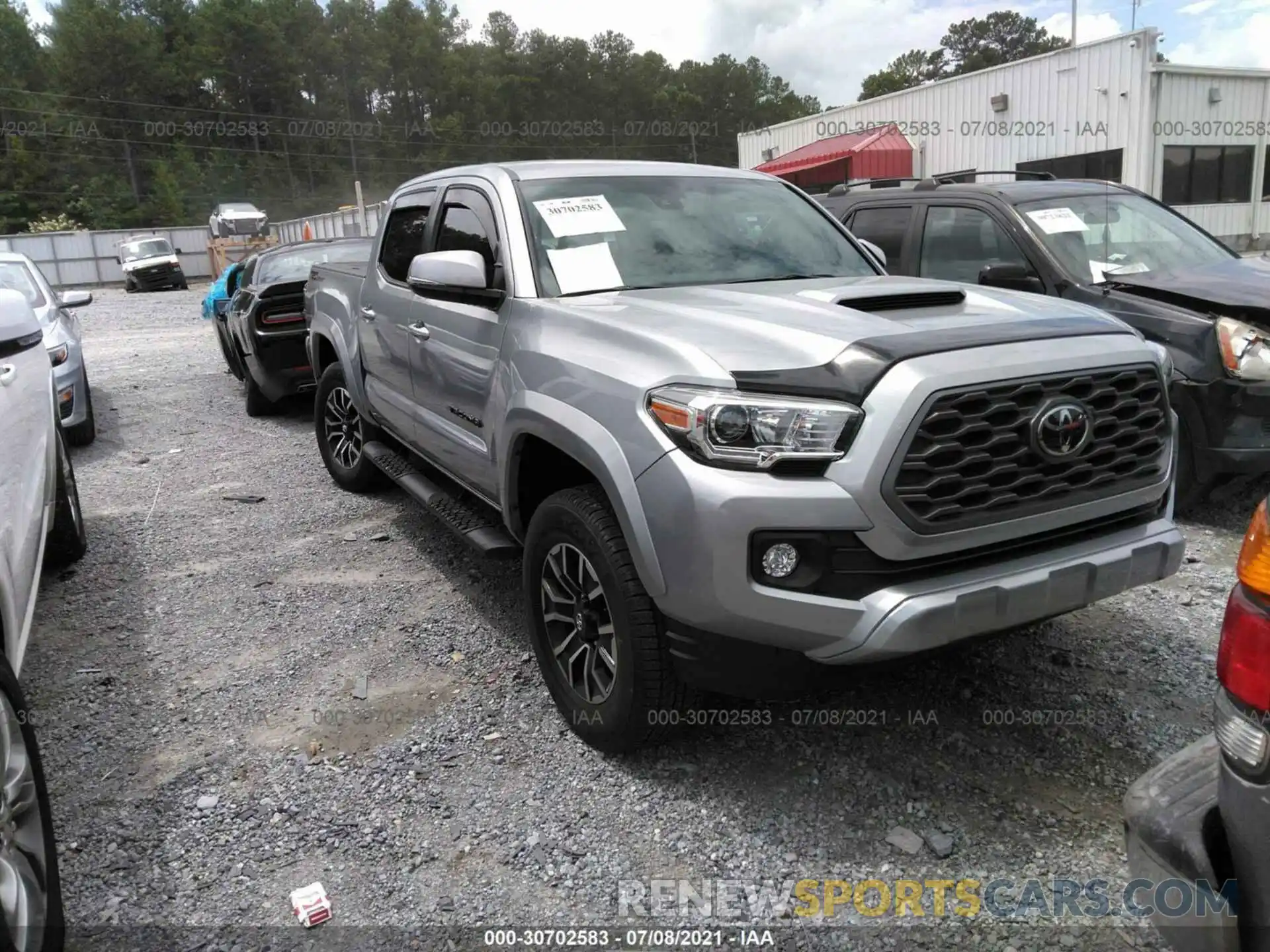 1 Photograph of a damaged car 3TMAZ5CNXMM154202 TOYOTA TACOMA 2WD 2021