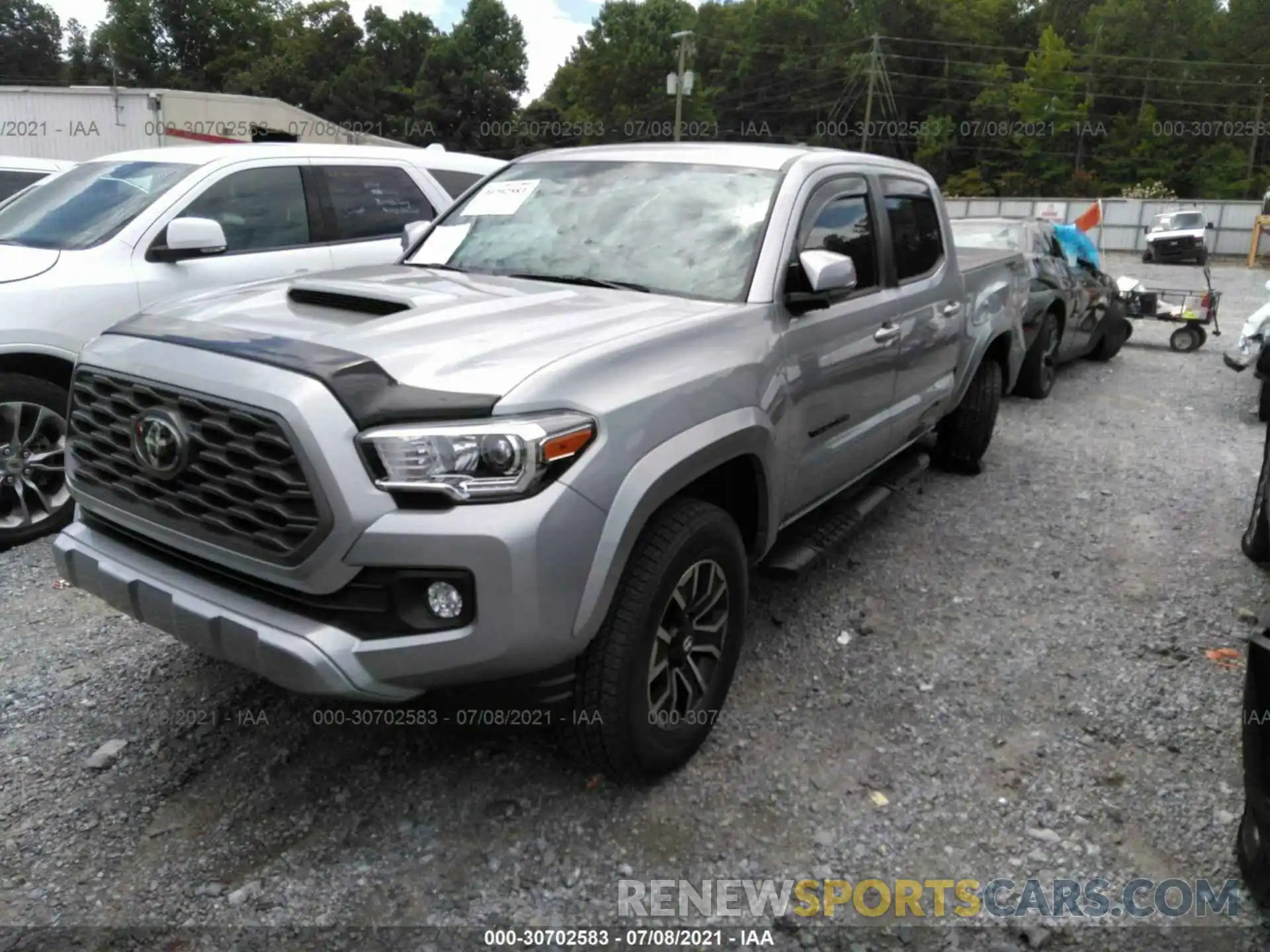 2 Photograph of a damaged car 3TMAZ5CNXMM154202 TOYOTA TACOMA 2WD 2021