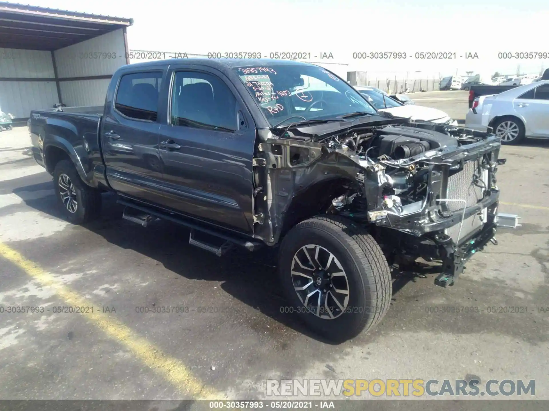 1 Photograph of a damaged car 3TMBZ5DN0MM029034 TOYOTA TACOMA 2WD 2021