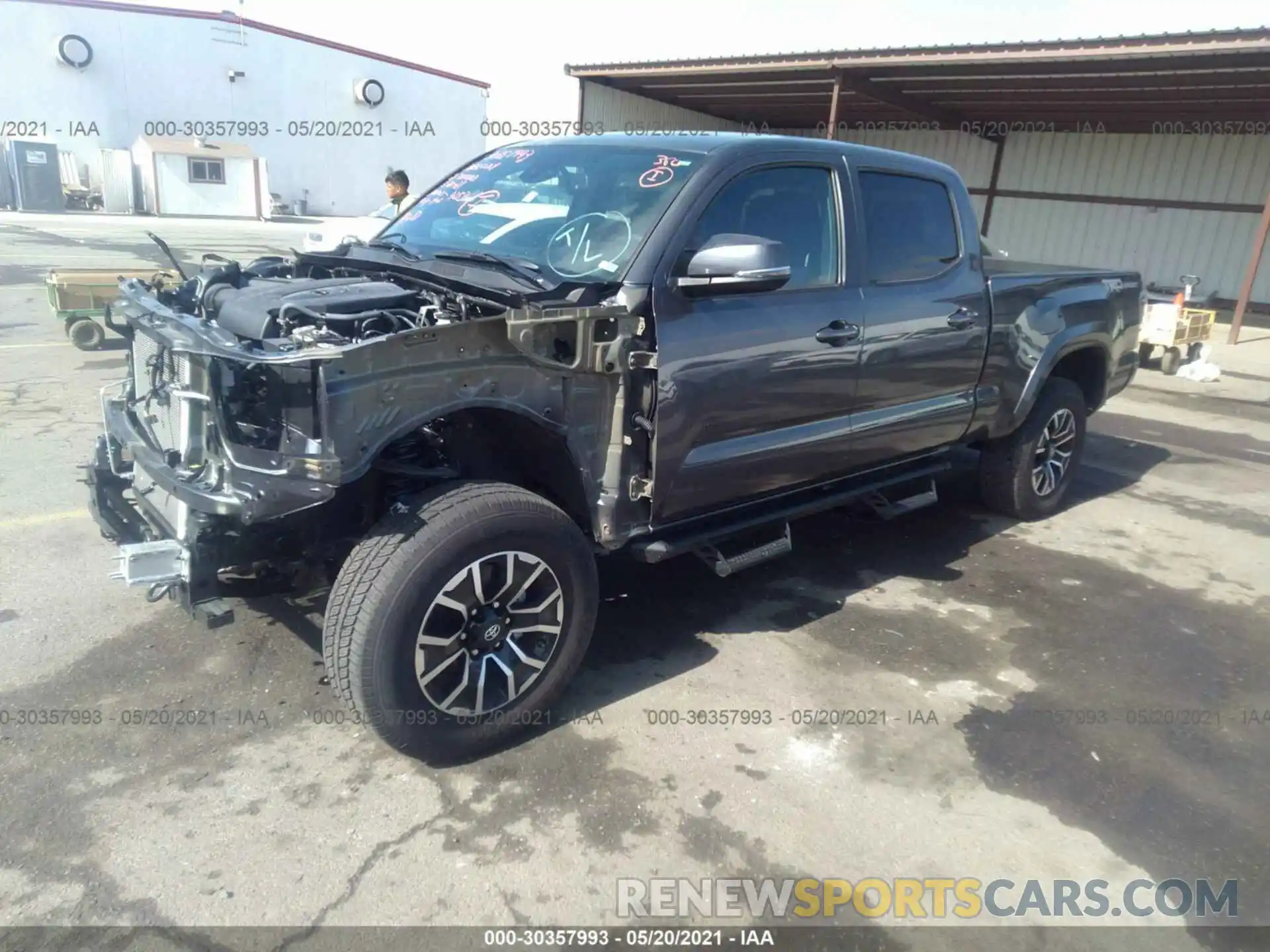 2 Photograph of a damaged car 3TMBZ5DN0MM029034 TOYOTA TACOMA 2WD 2021