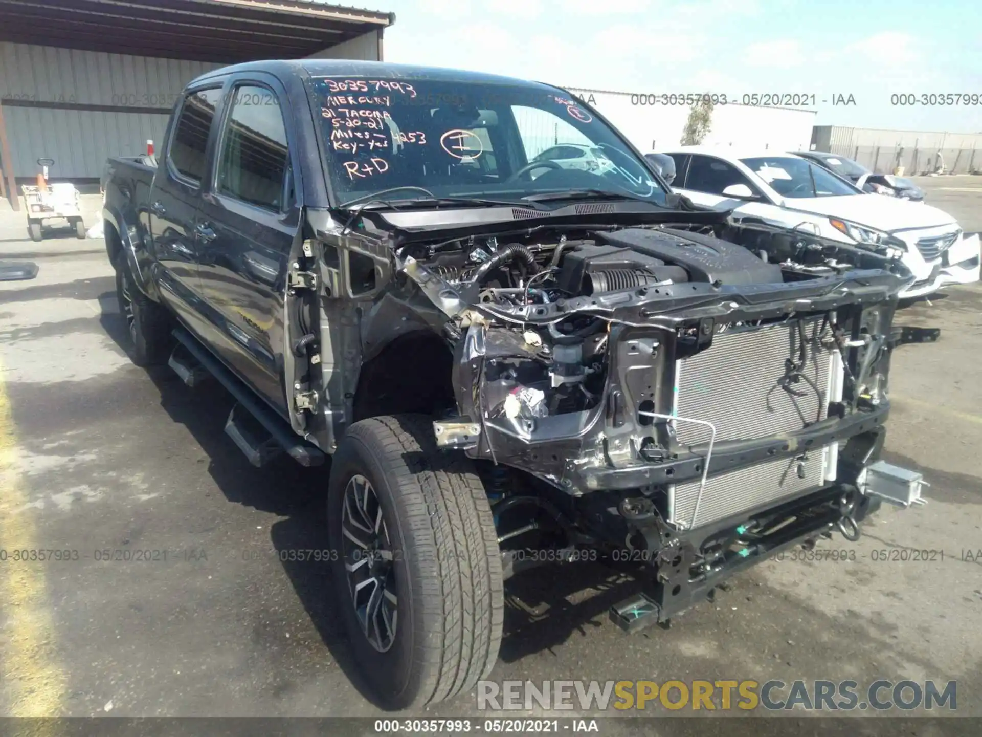 6 Photograph of a damaged car 3TMBZ5DN0MM029034 TOYOTA TACOMA 2WD 2021