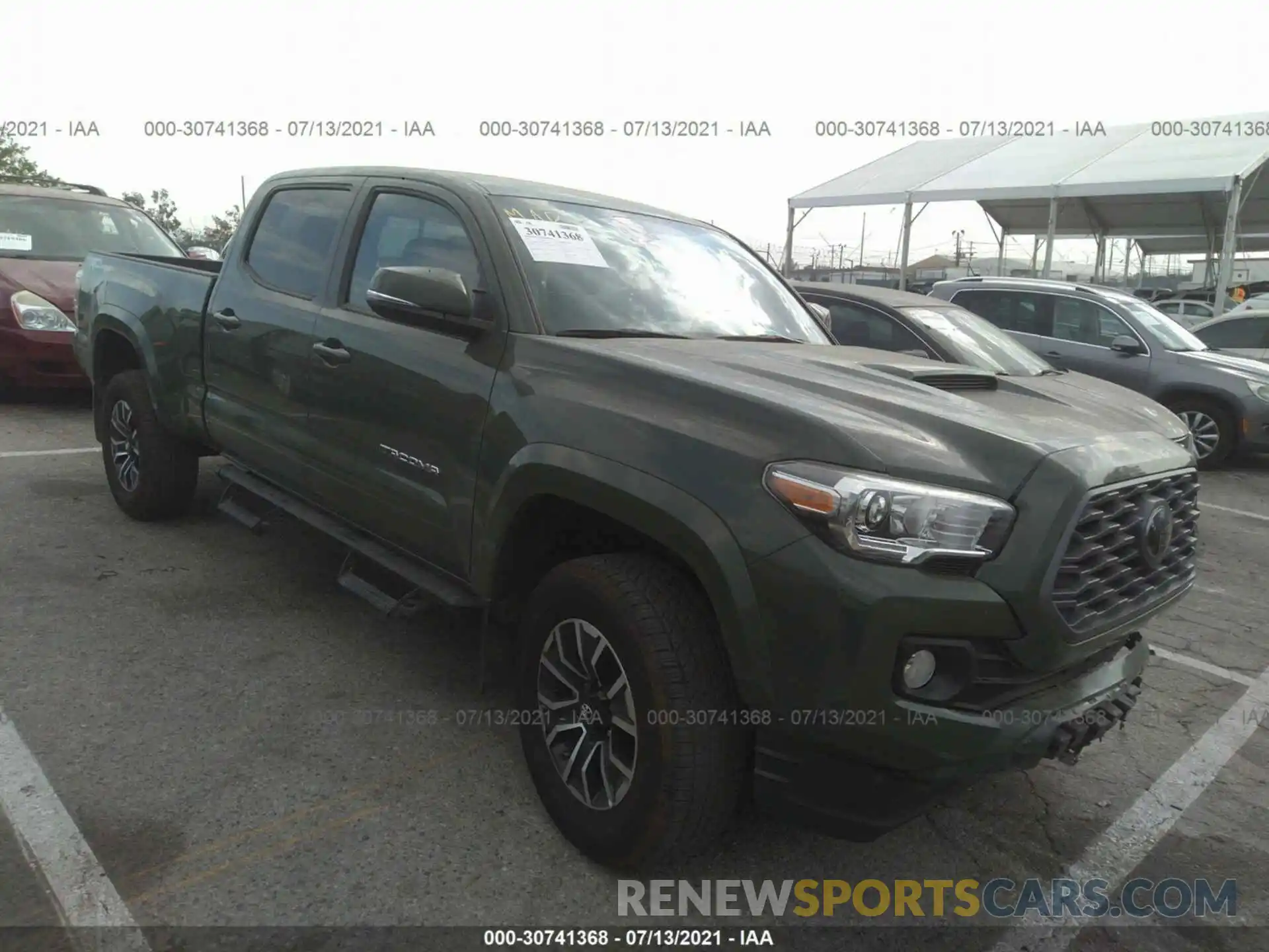 1 Photograph of a damaged car 3TMBZ5DN2MM027737 TOYOTA TACOMA 2WD 2021