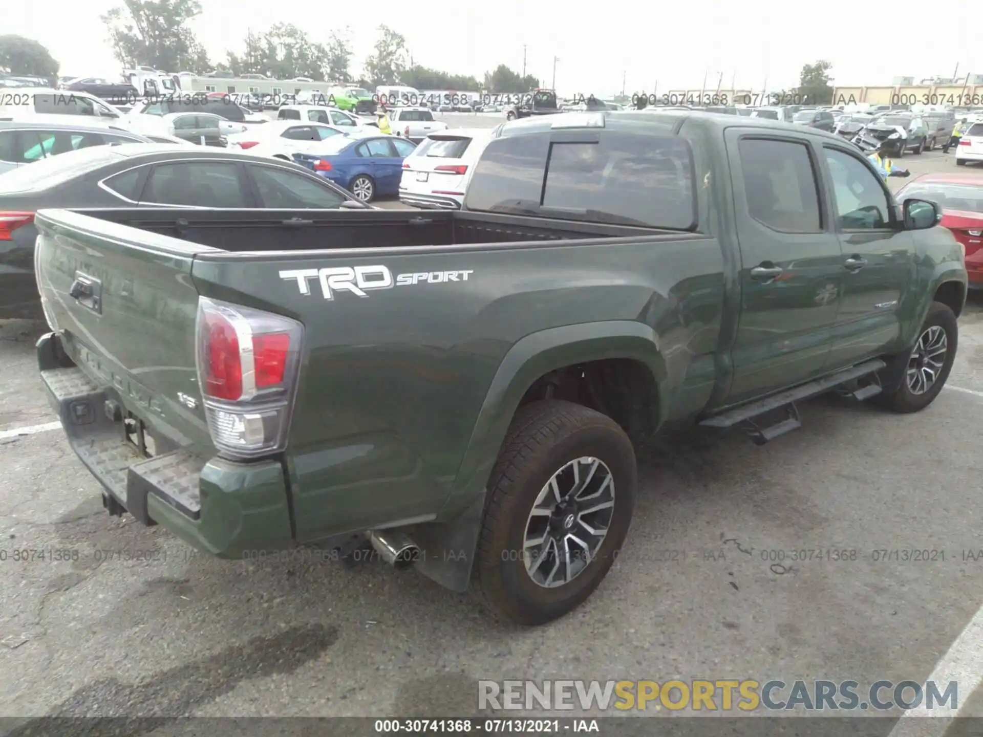 4 Photograph of a damaged car 3TMBZ5DN2MM027737 TOYOTA TACOMA 2WD 2021