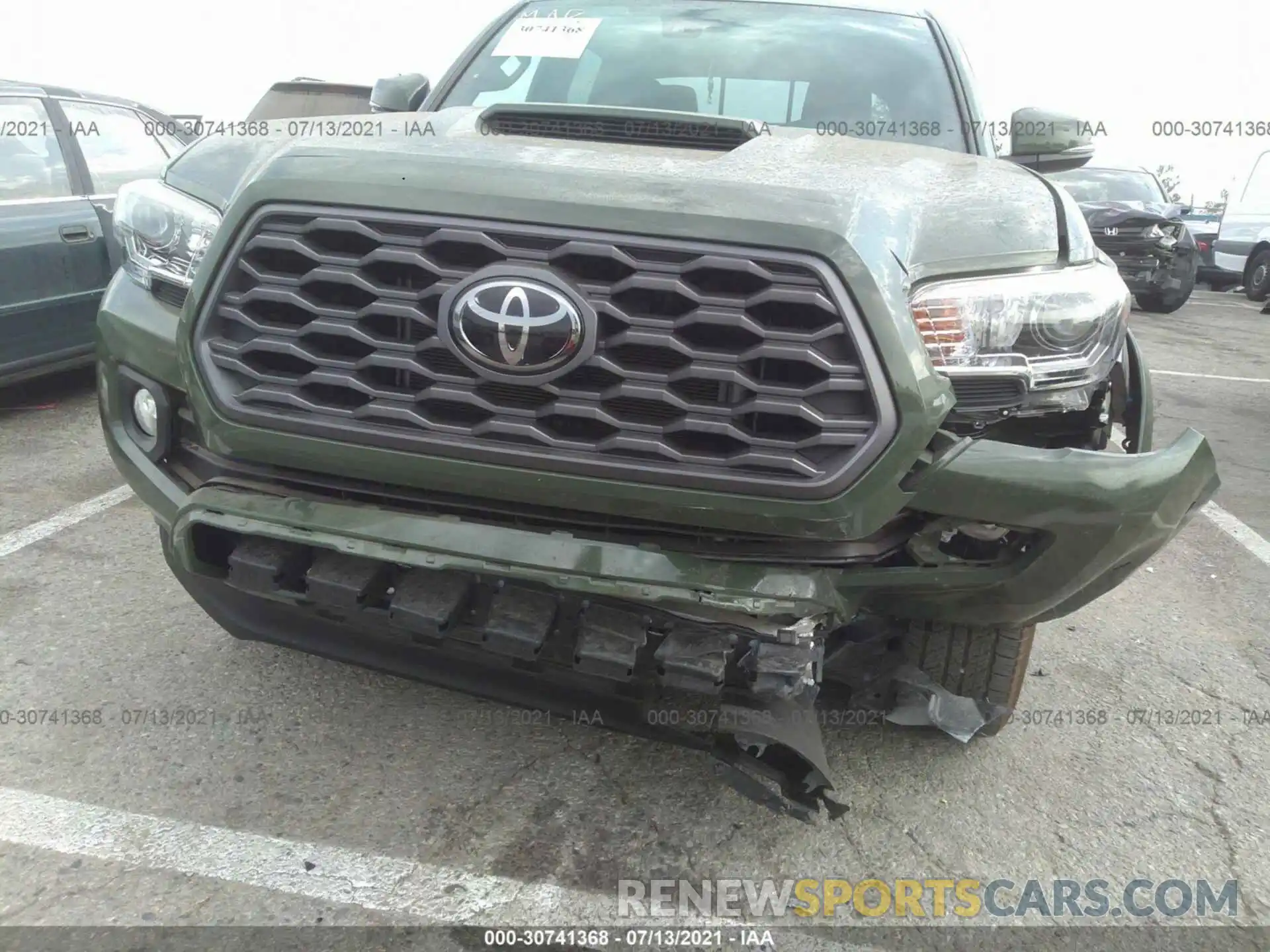 6 Photograph of a damaged car 3TMBZ5DN2MM027737 TOYOTA TACOMA 2WD 2021