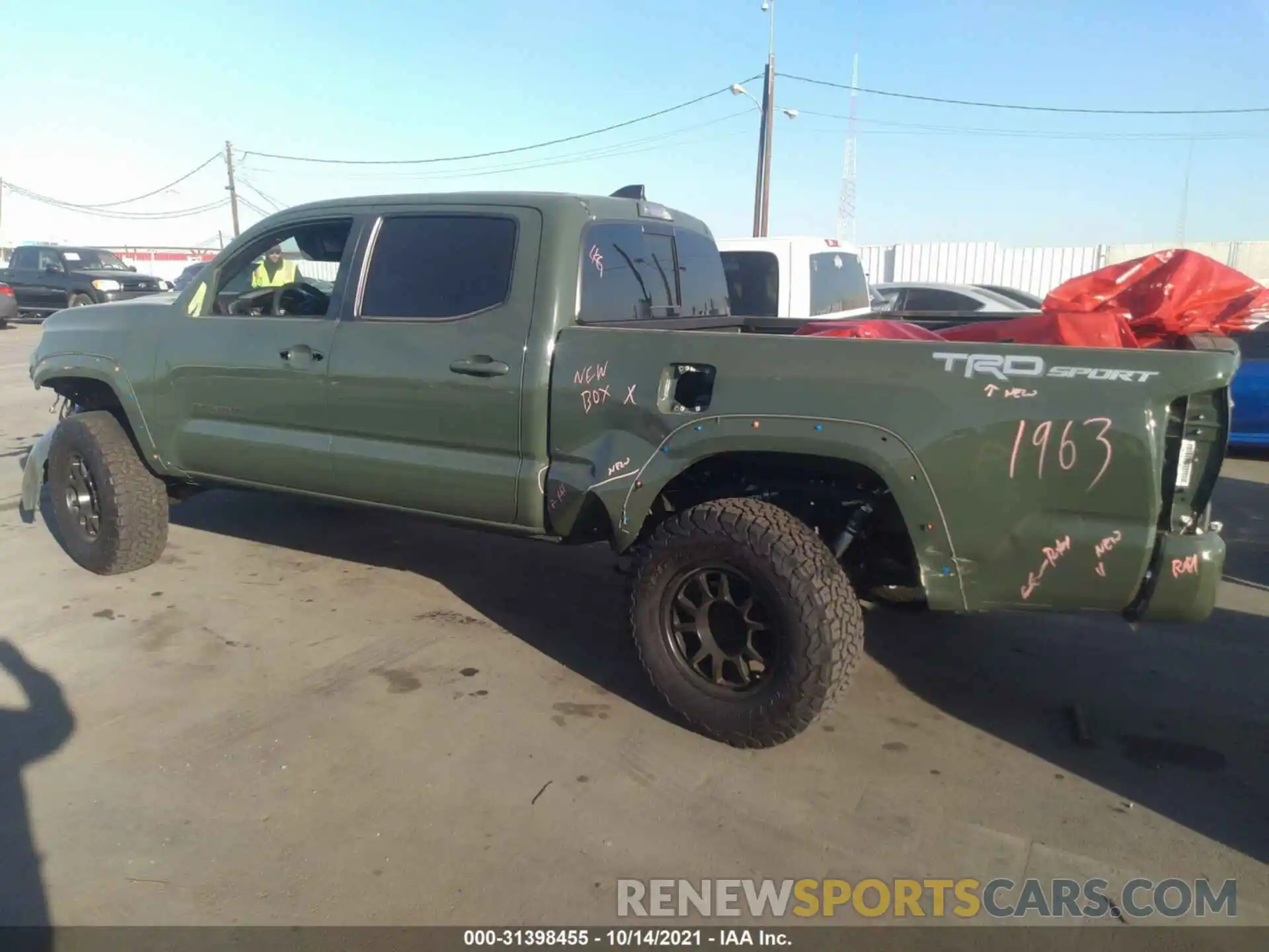 3 Photograph of a damaged car 3TMBZ5DN4MM027741 TOYOTA TACOMA 2WD 2021