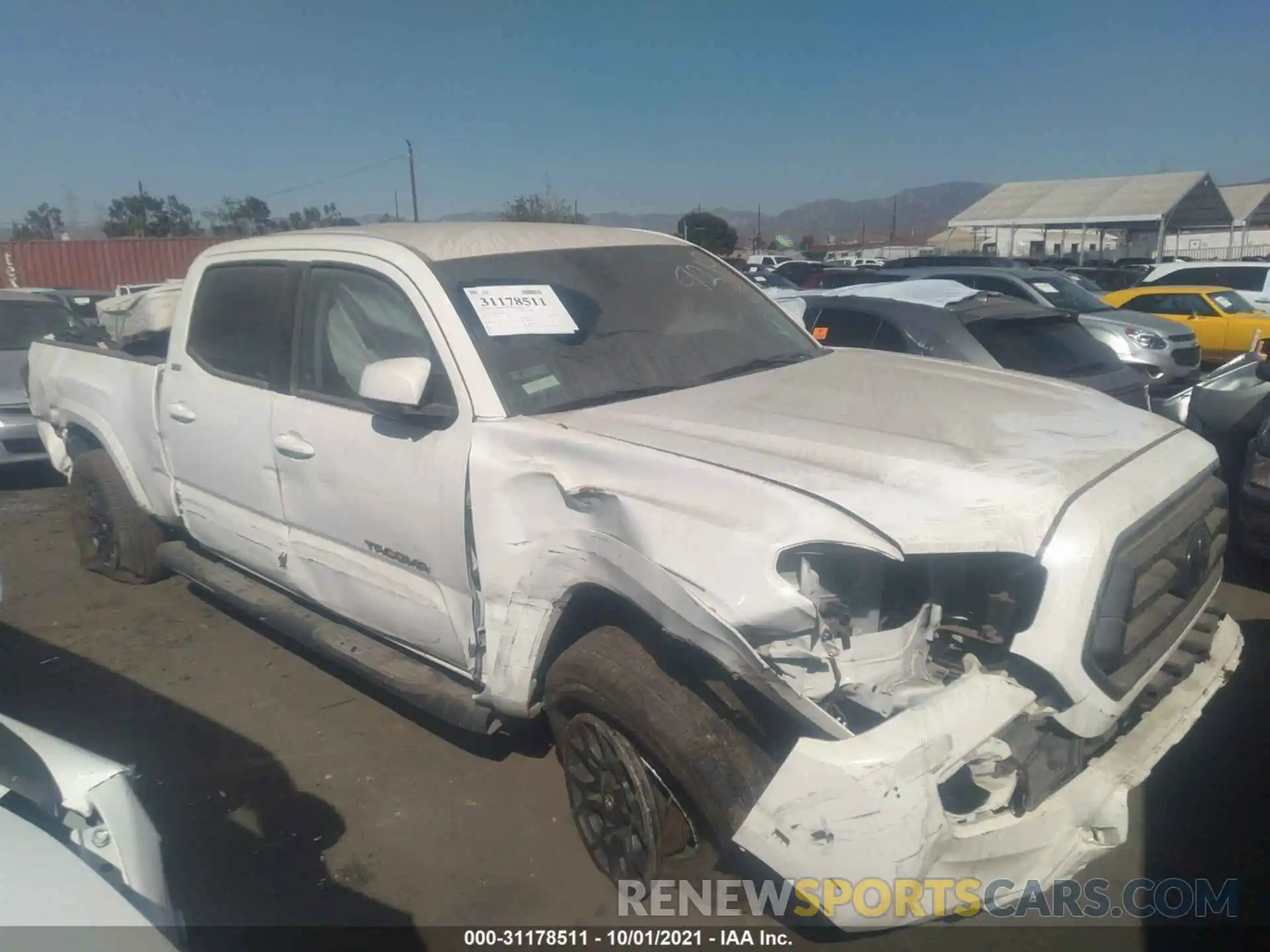 1 Photograph of a damaged car 3TMBZ5DN5MM029210 TOYOTA TACOMA 2WD 2021