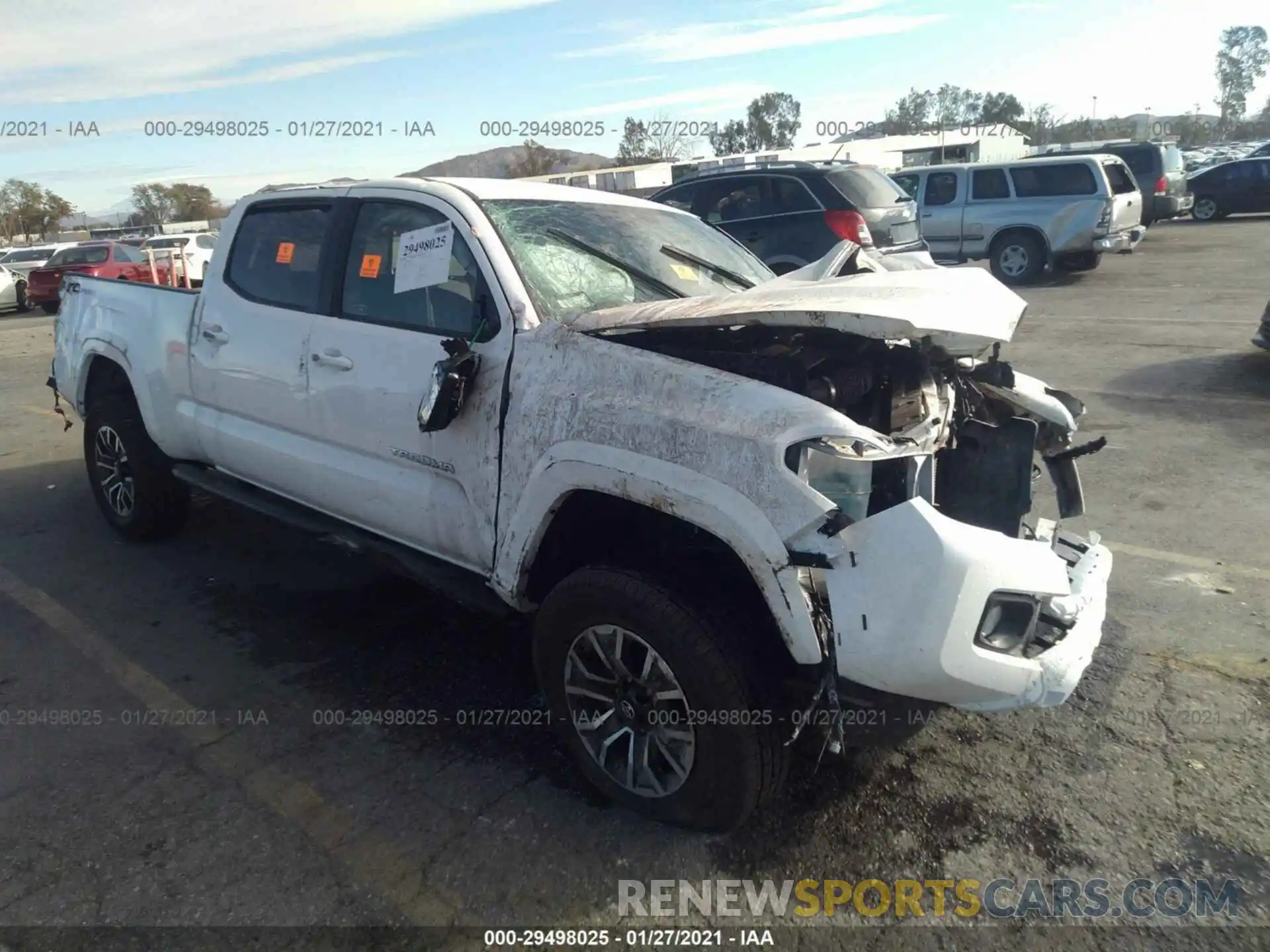 1 Photograph of a damaged car 3TMBZ5DN7MM027944 TOYOTA TACOMA 2WD 2021