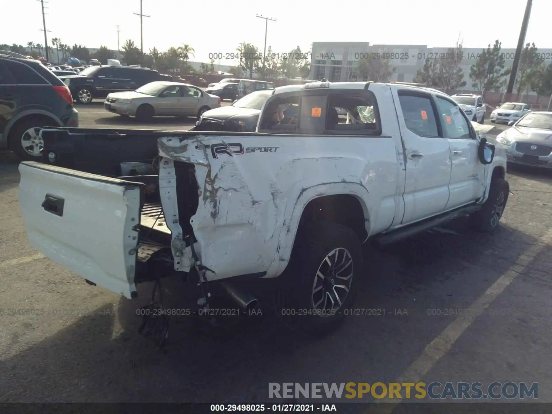 4 Photograph of a damaged car 3TMBZ5DN7MM027944 TOYOTA TACOMA 2WD 2021