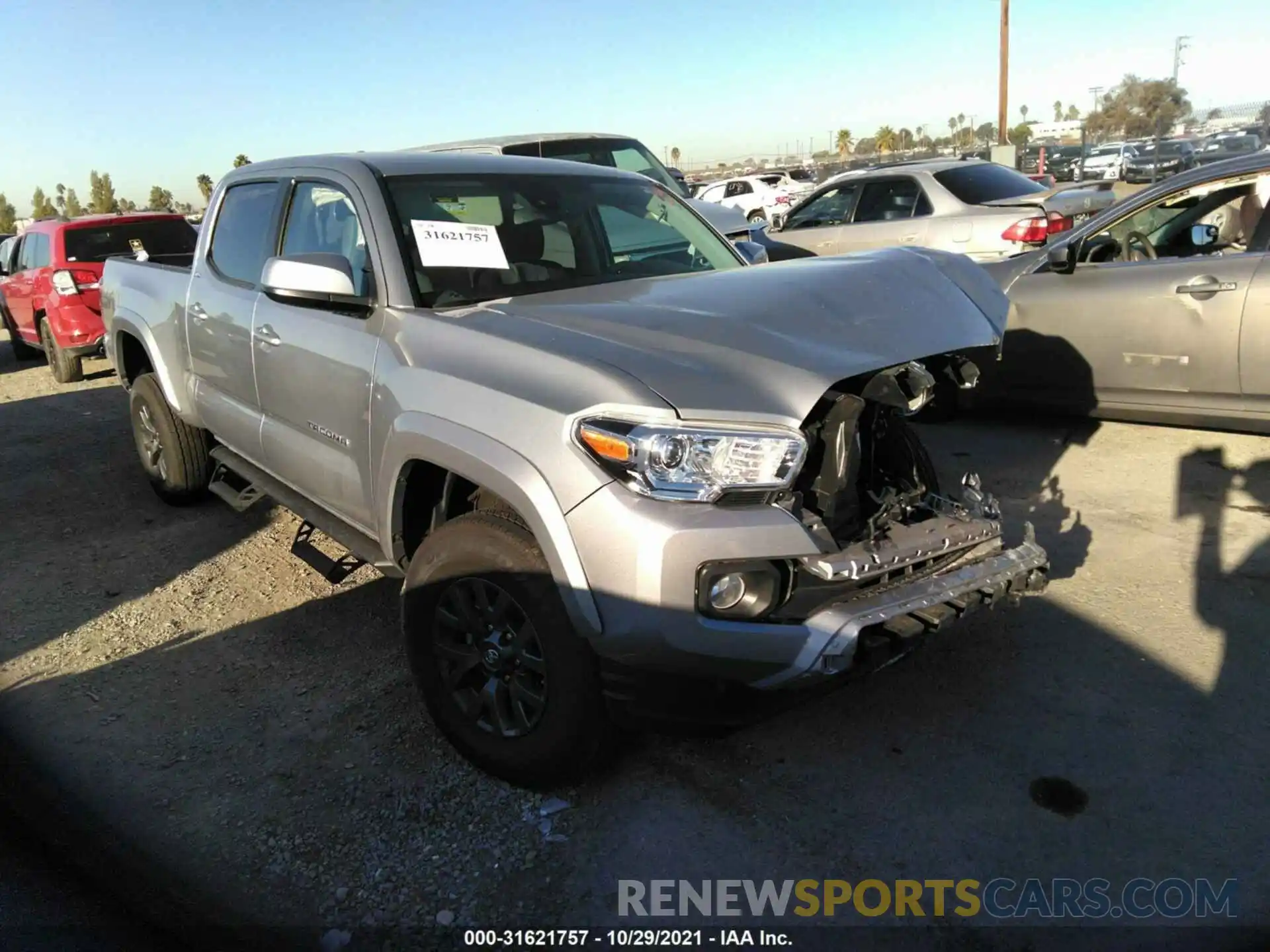 1 Photograph of a damaged car 3TMBZ5DN7MM029158 TOYOTA TACOMA 2WD 2021