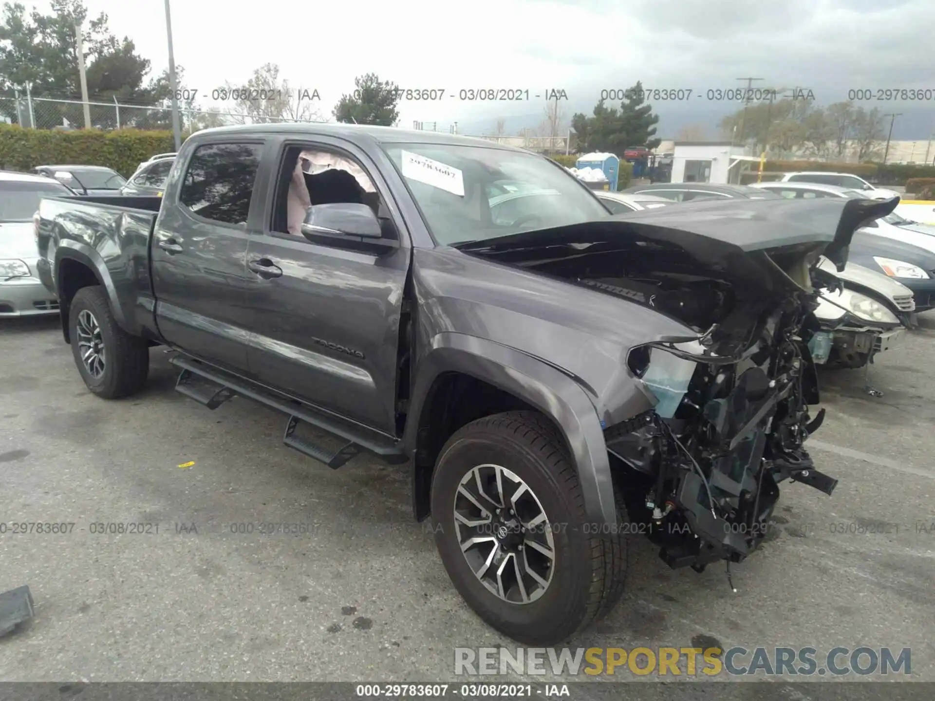 1 Photograph of a damaged car 3TMBZ5DN7MM029175 TOYOTA TACOMA 2WD 2021