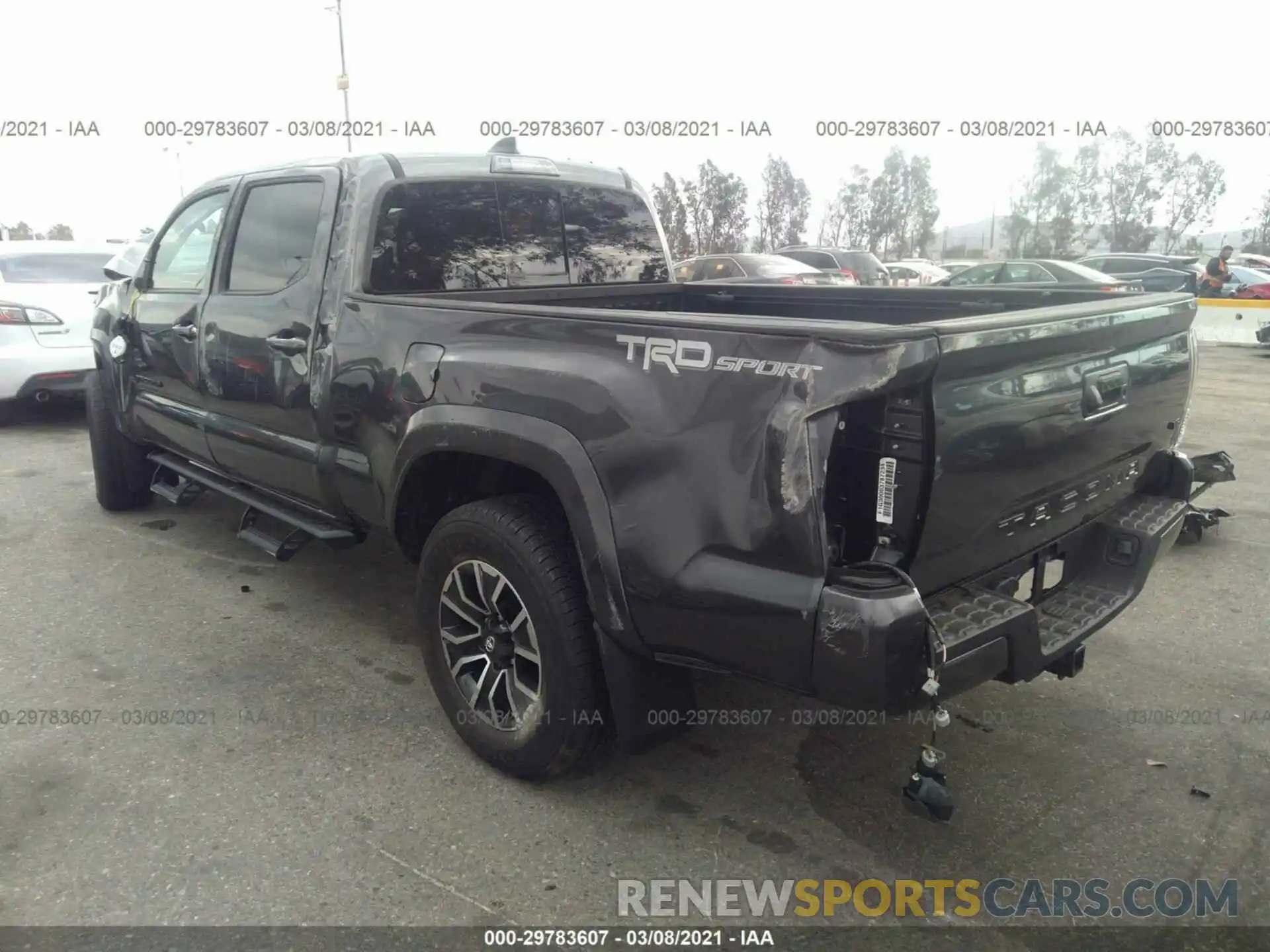 3 Photograph of a damaged car 3TMBZ5DN7MM029175 TOYOTA TACOMA 2WD 2021