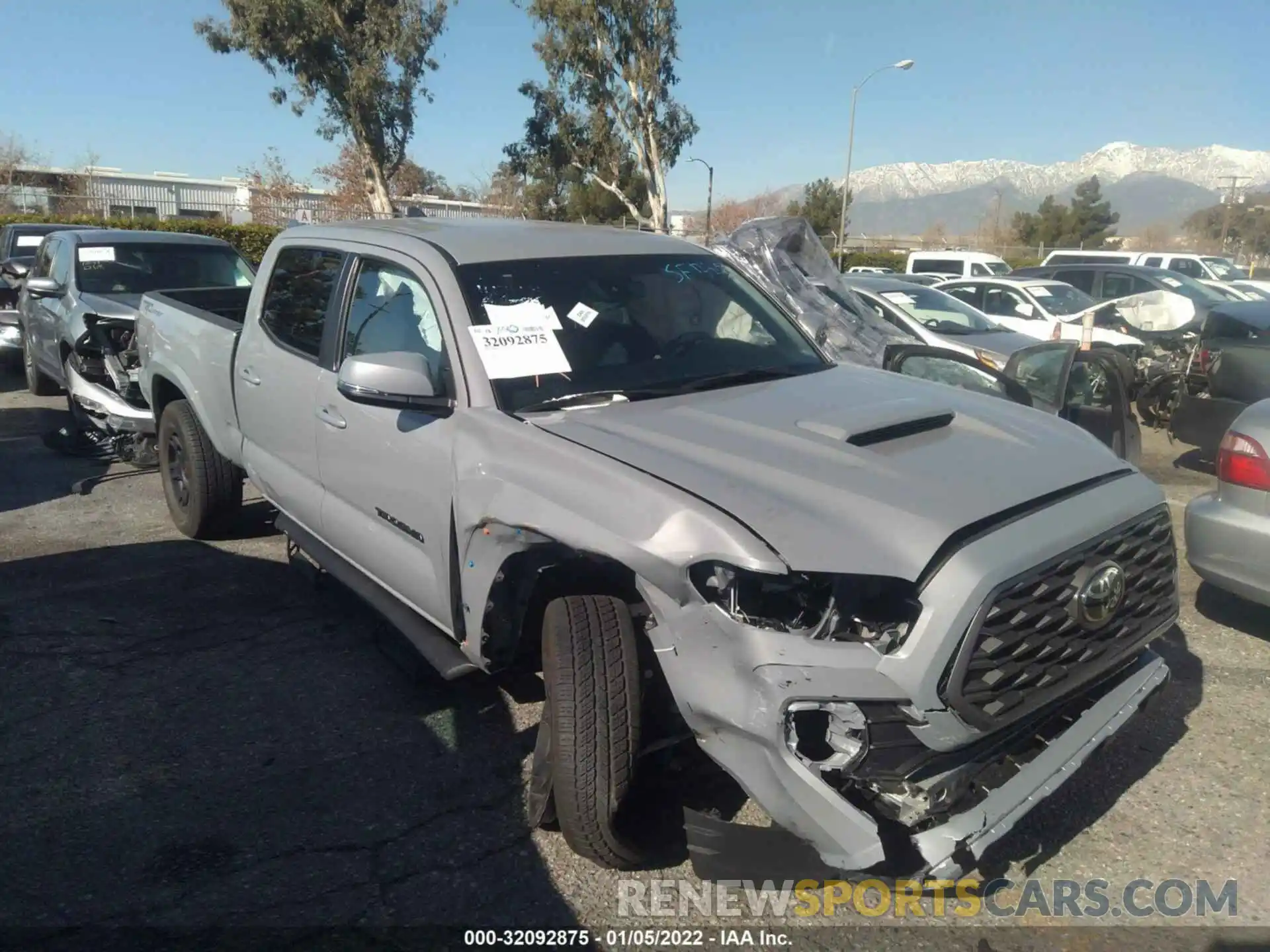 1 Photograph of a damaged car 3TMBZ5DN7MM031136 TOYOTA TACOMA 2WD 2021