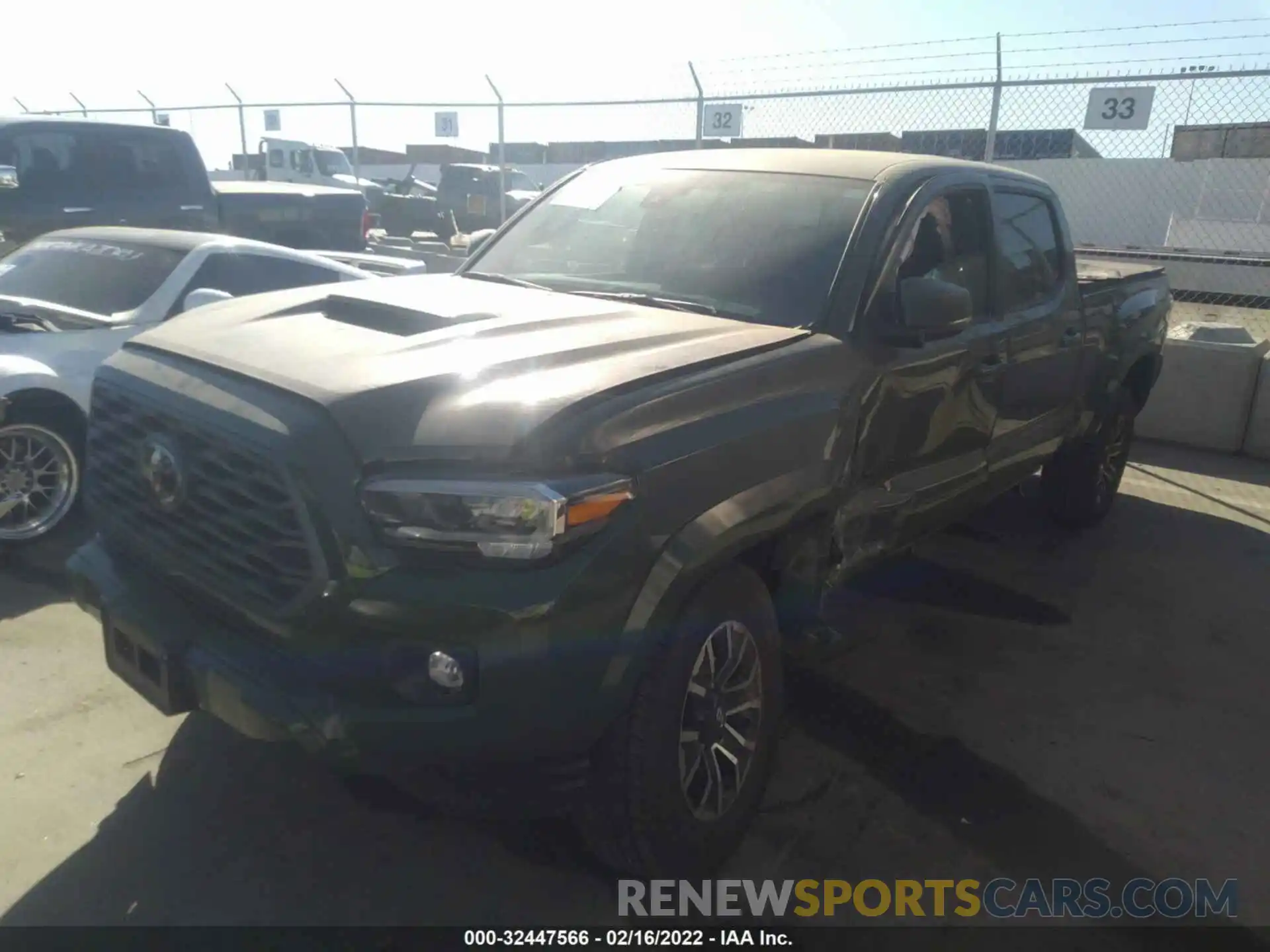 2 Photograph of a damaged car 3TMBZ5DN7MM031945 TOYOTA TACOMA 2WD 2021