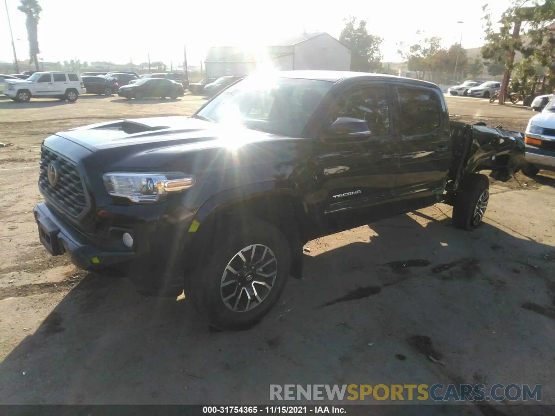 2 Photograph of a damaged car 3TMBZ5DN8MM028374 TOYOTA TACOMA 2WD 2021