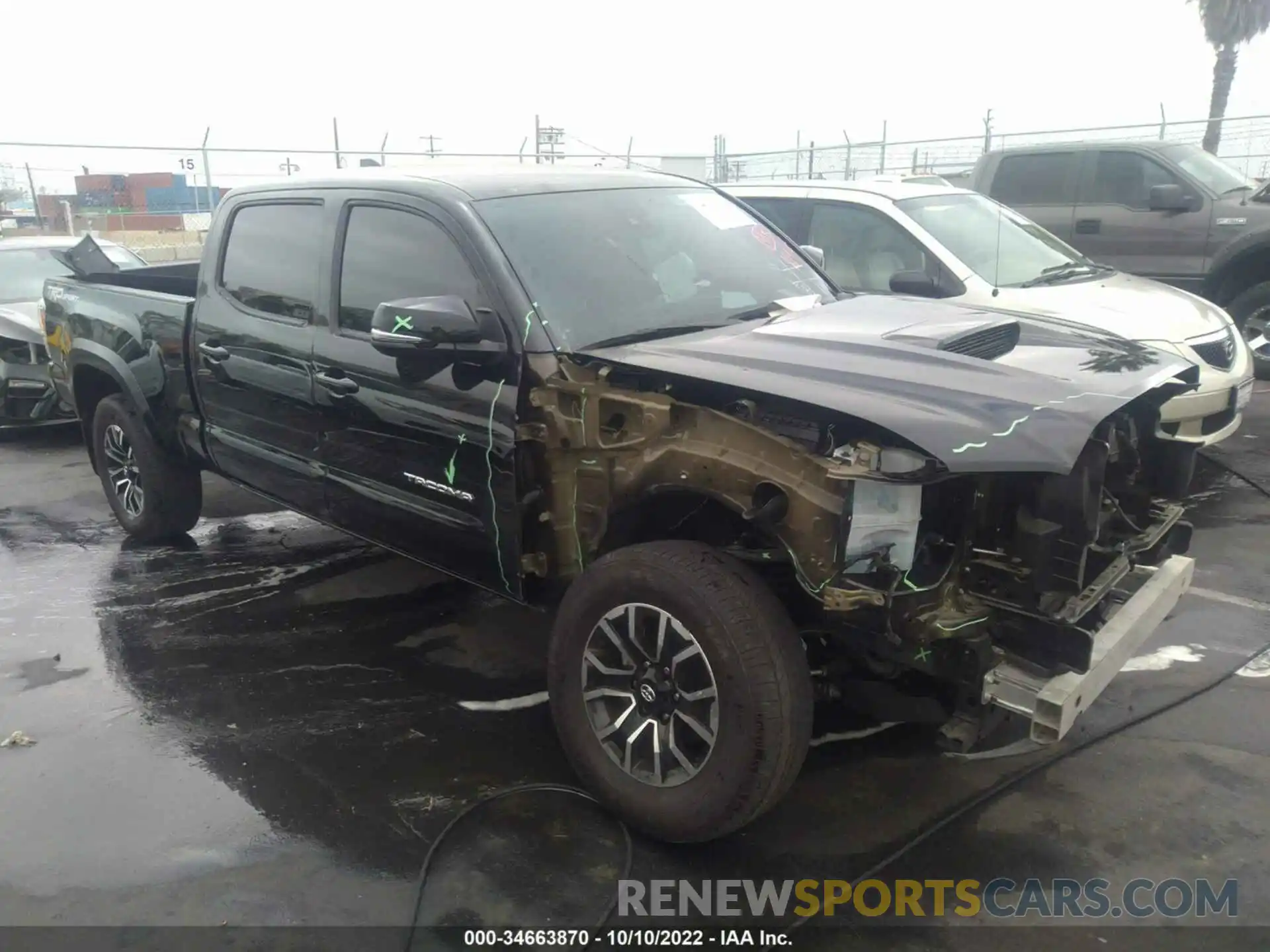 1 Photograph of a damaged car 3TMBZ5DN9MM031820 TOYOTA TACOMA 2WD 2021