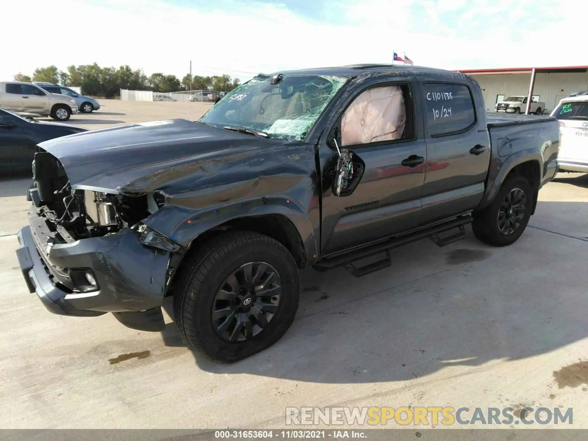 2 Photograph of a damaged car 3TMEZ5CN2MM147228 TOYOTA TACOMA 2WD 2021