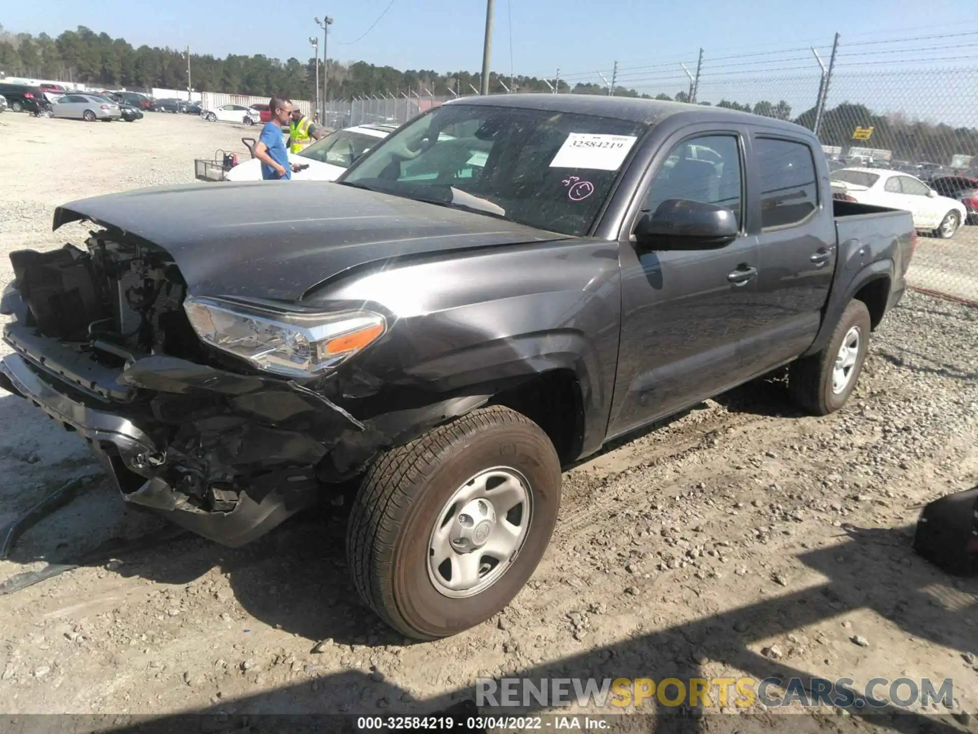 2 Photograph of a damaged car 3TYAX5GN0MT030752 TOYOTA TACOMA 2WD 2021