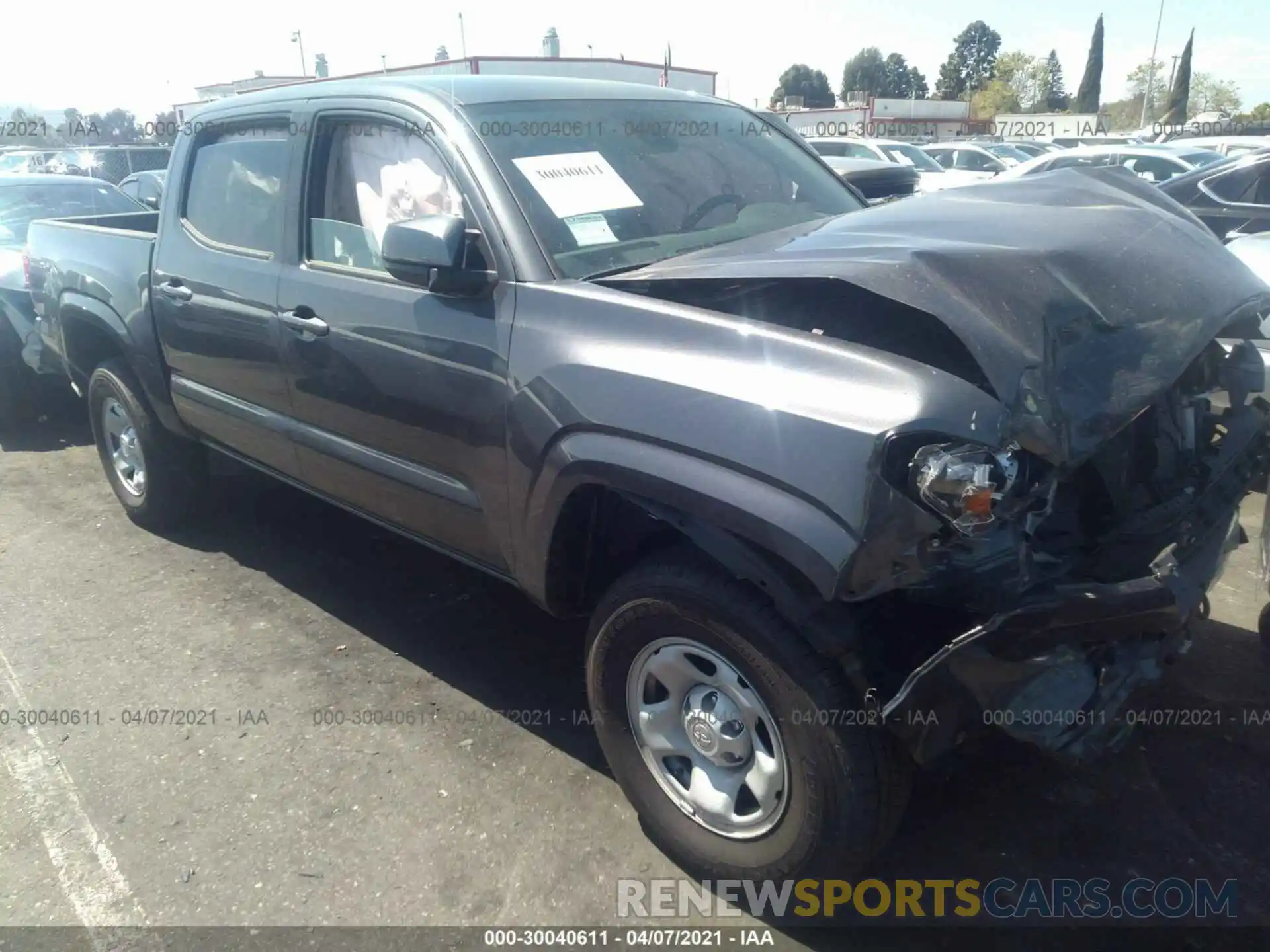 1 Photograph of a damaged car 3TYAX5GN1MT006380 TOYOTA TACOMA 2WD 2021